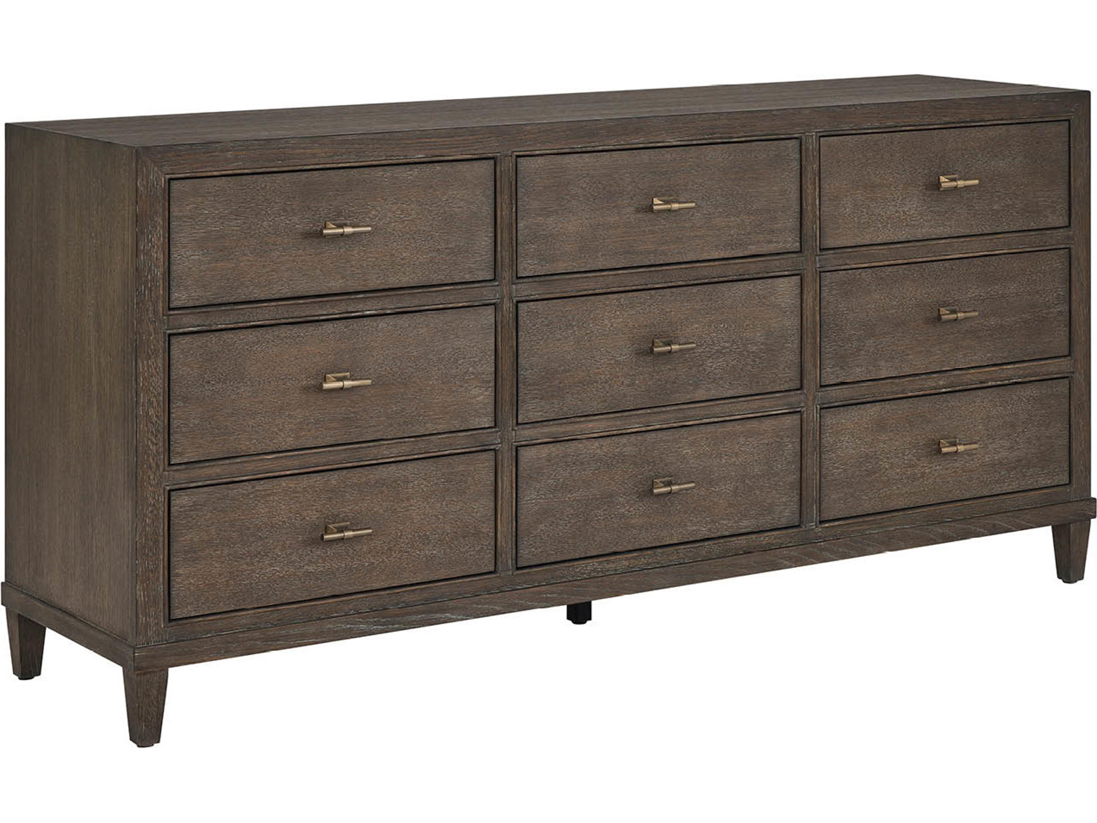 Montclair Brown Oak Wood Dresser