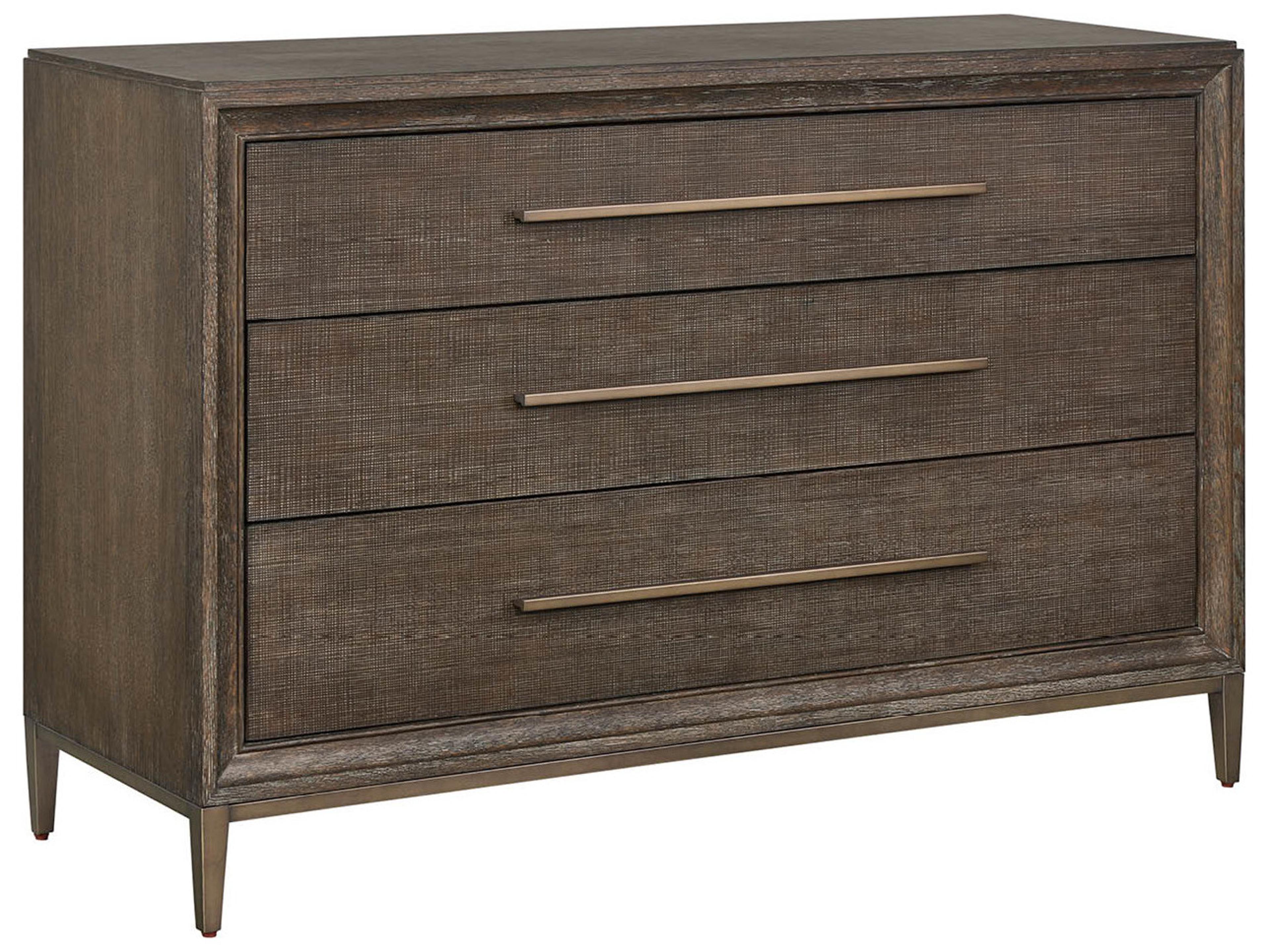 Montclair 3-Drawers Brown Solid Wood Dresser