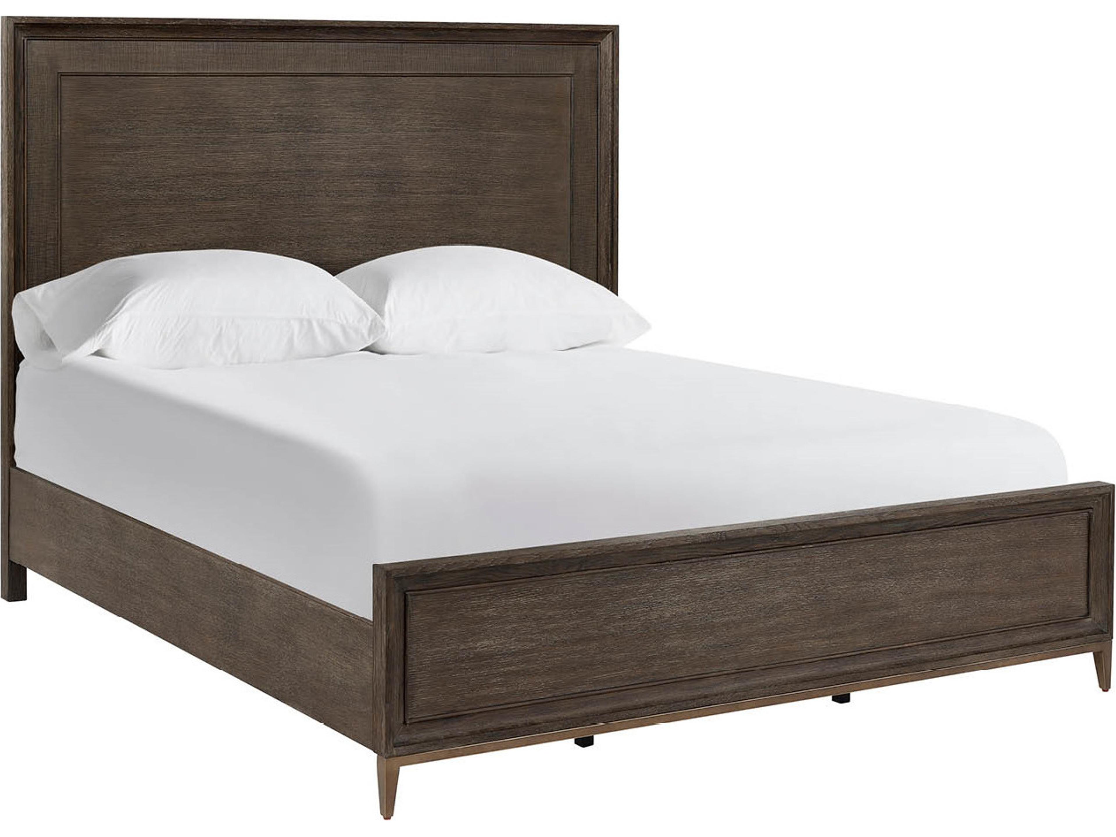 Montclair Cocoa Brown Wood Queen Panel Bed