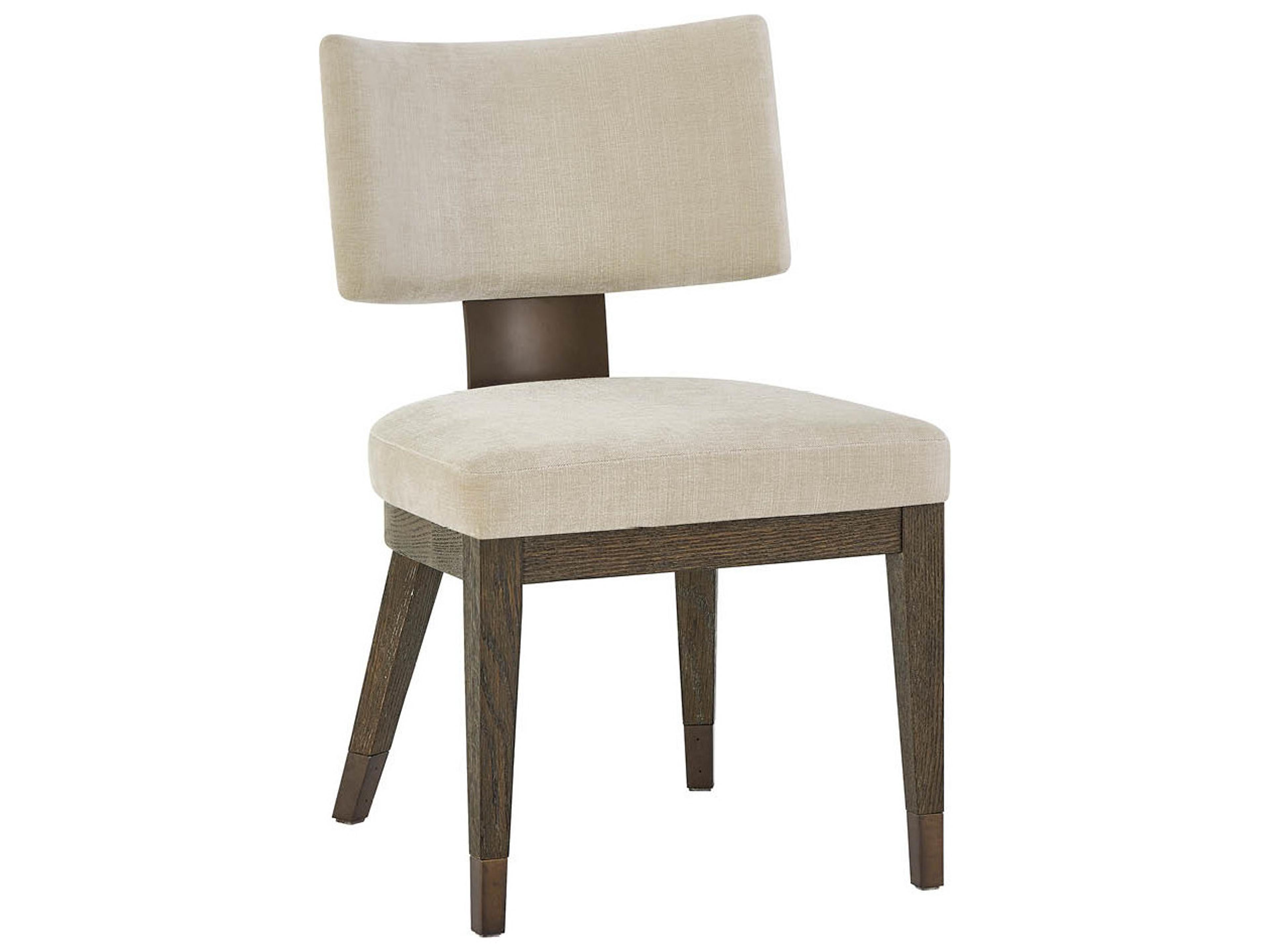 Montclair Hardwood Beige Upholstered Armless Dining Chair