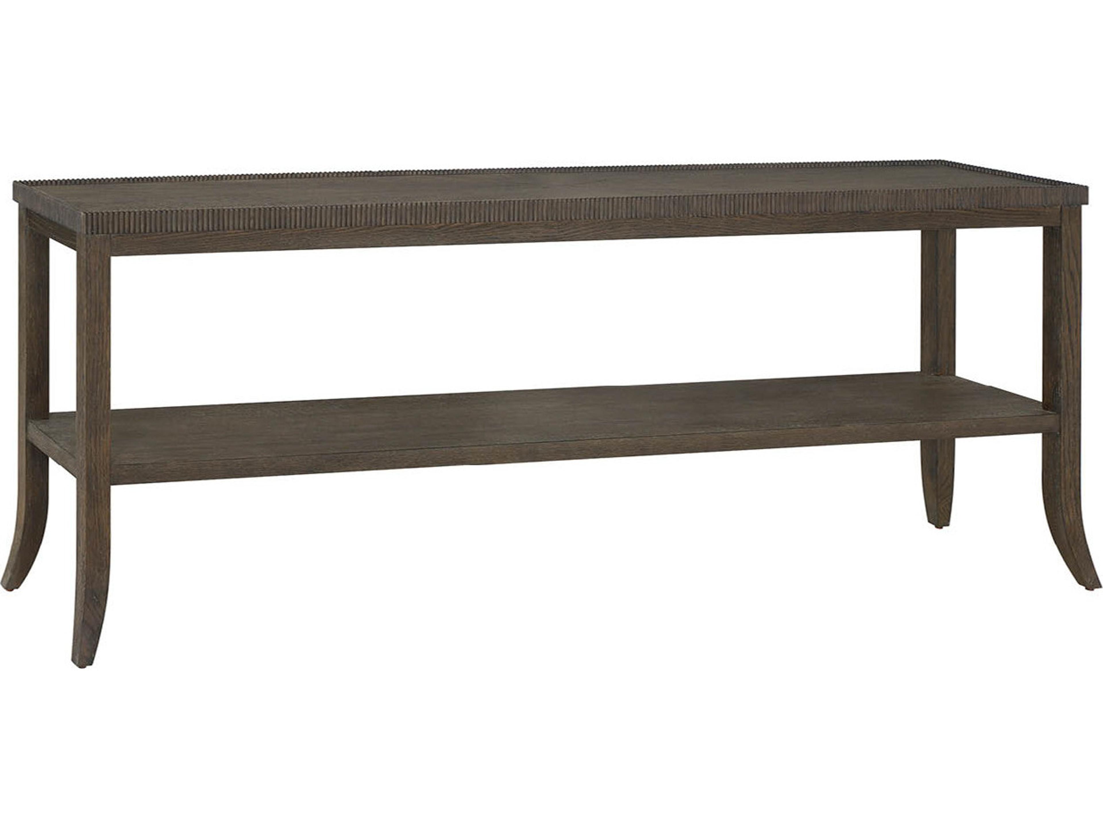 Montclair Rectangular Wood Cocoa Console Table