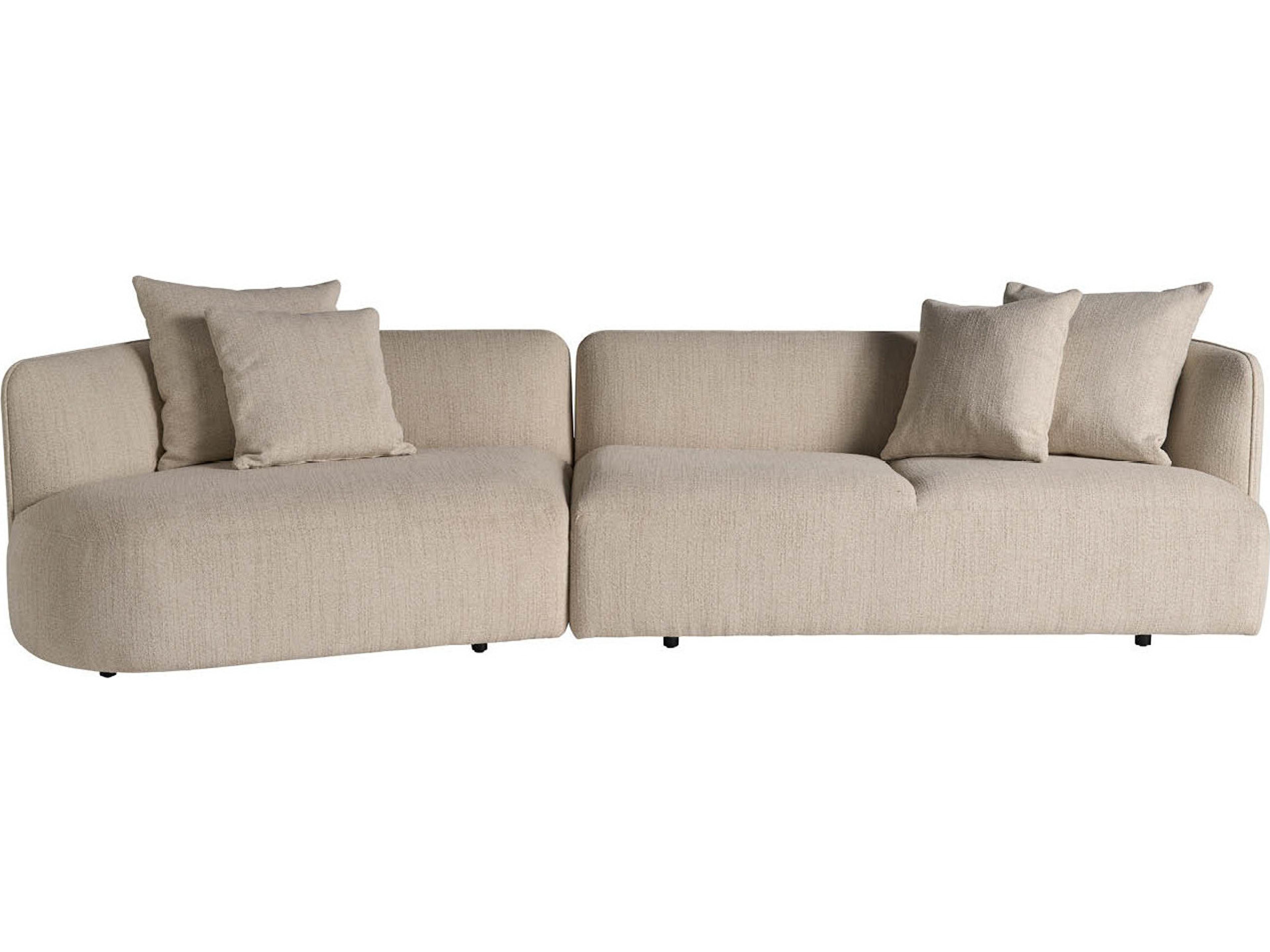 Universal Furniture Danica Beige Upholstered Sectional Sofa