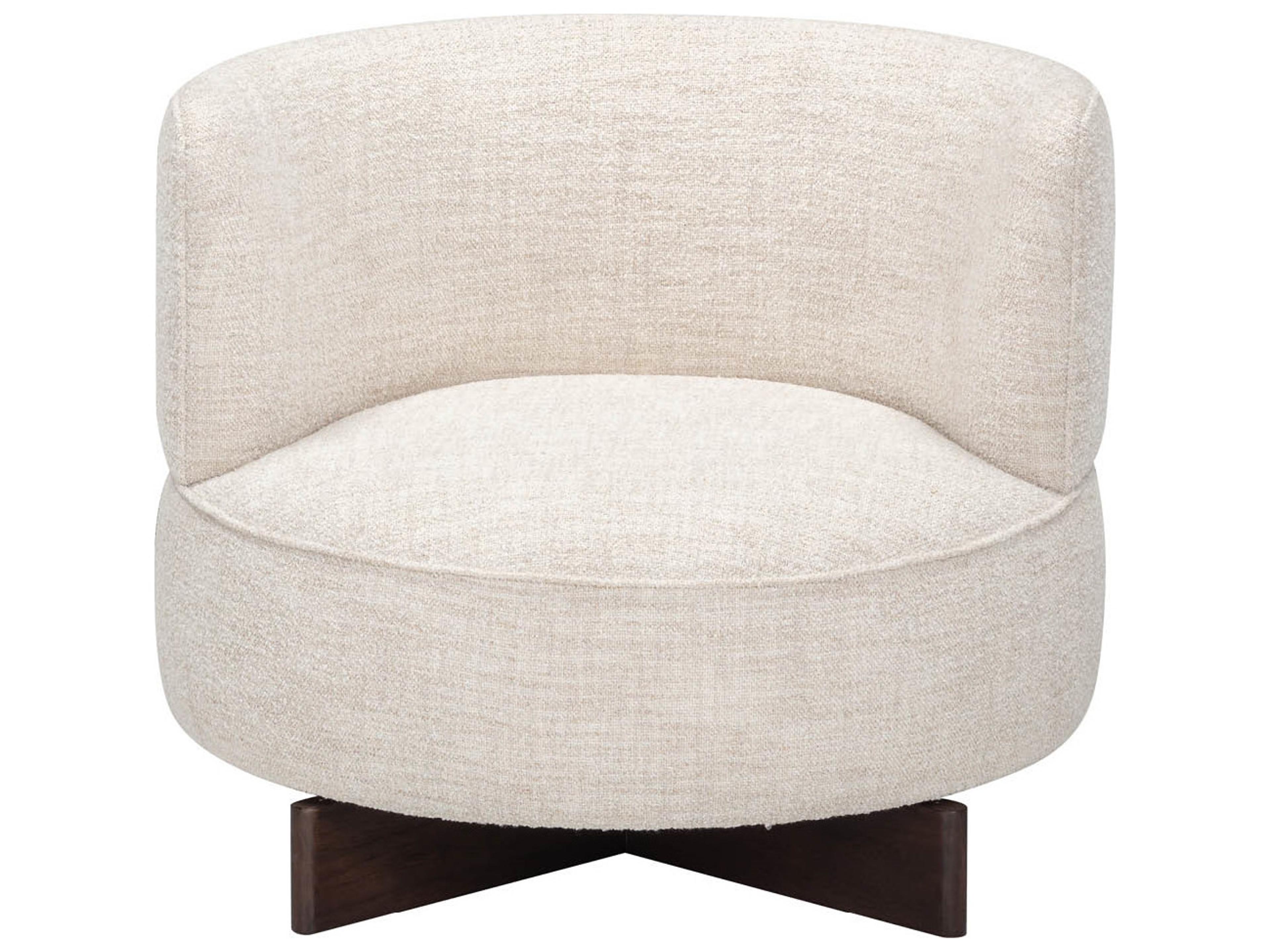 Universal Furniture Kori Swivel White Accent Chair