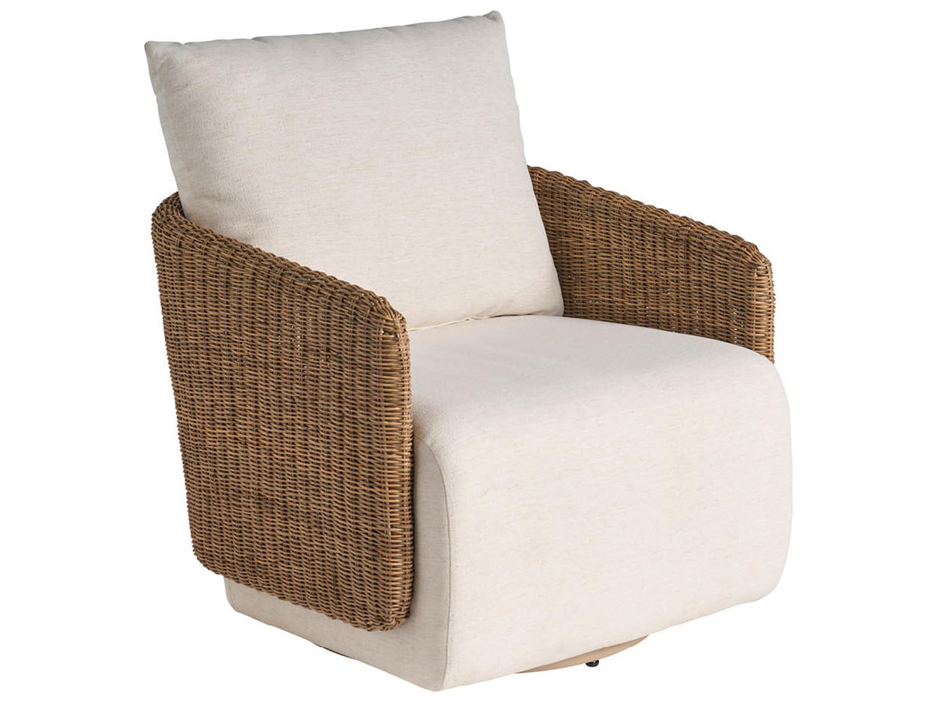Enzo Swivel Beige Accent Chair