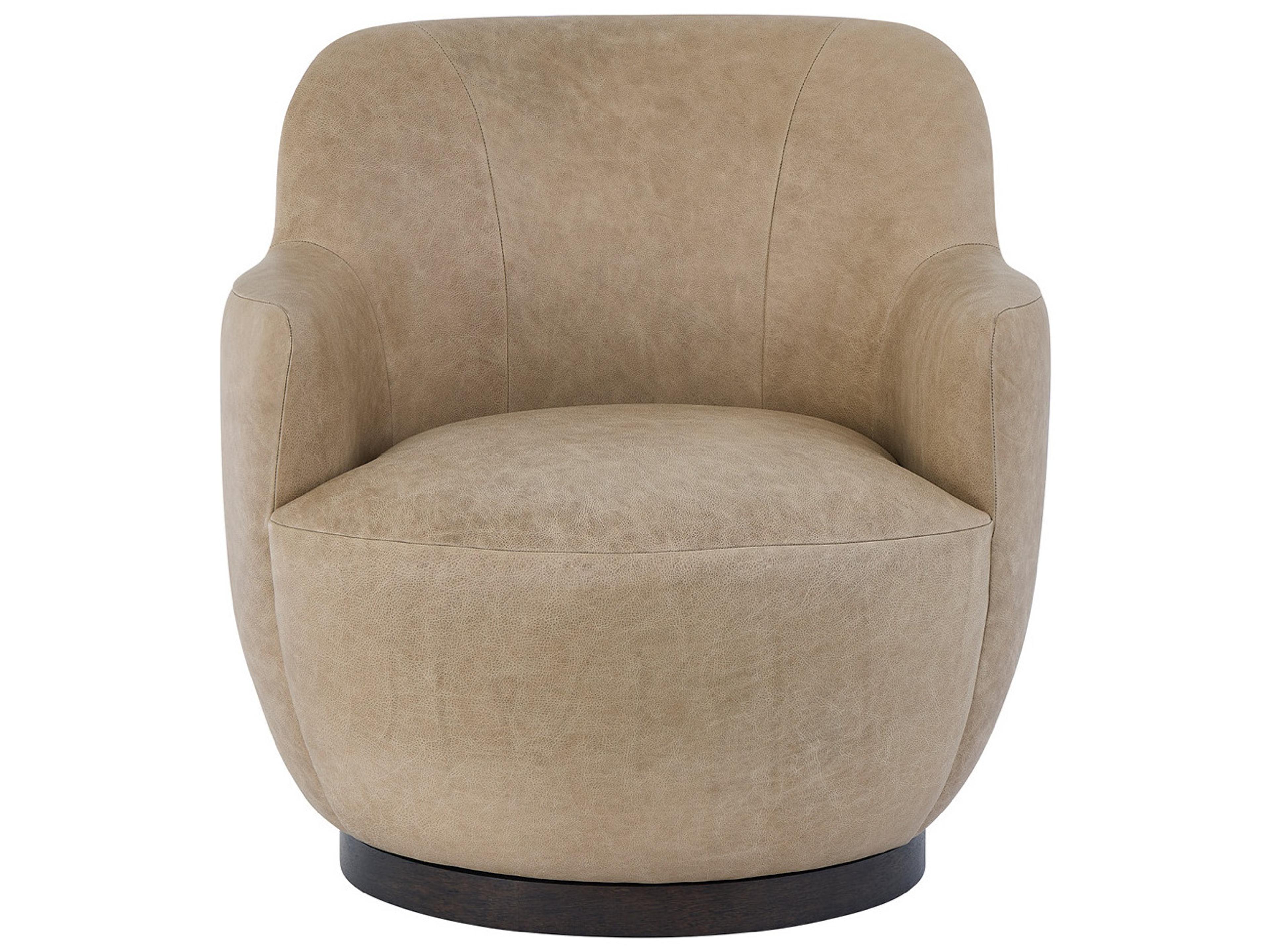 Universal Furniture Chloe Swivel Tan Accent Chair