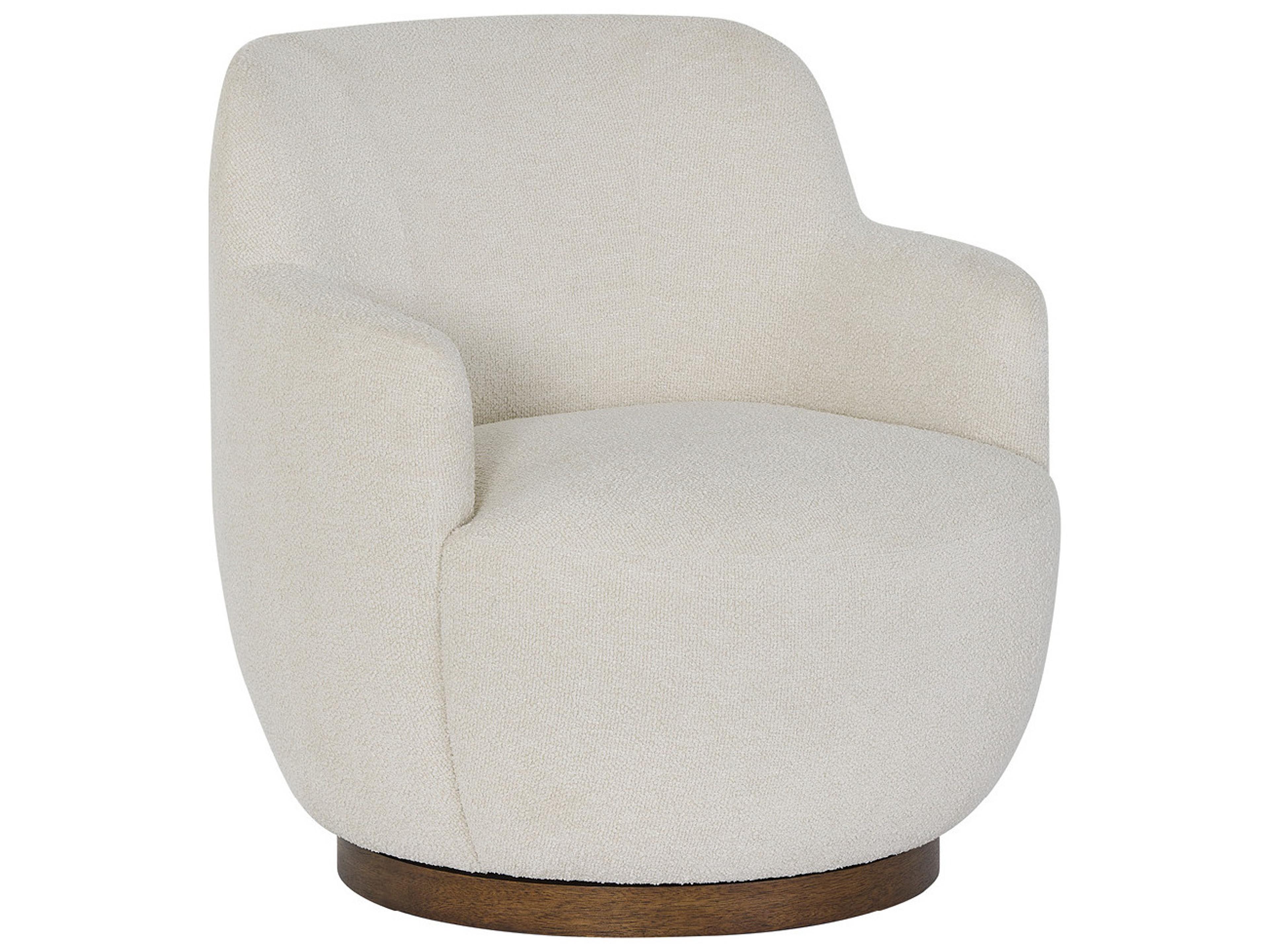 Chloe Swivel Cream Accent Chair