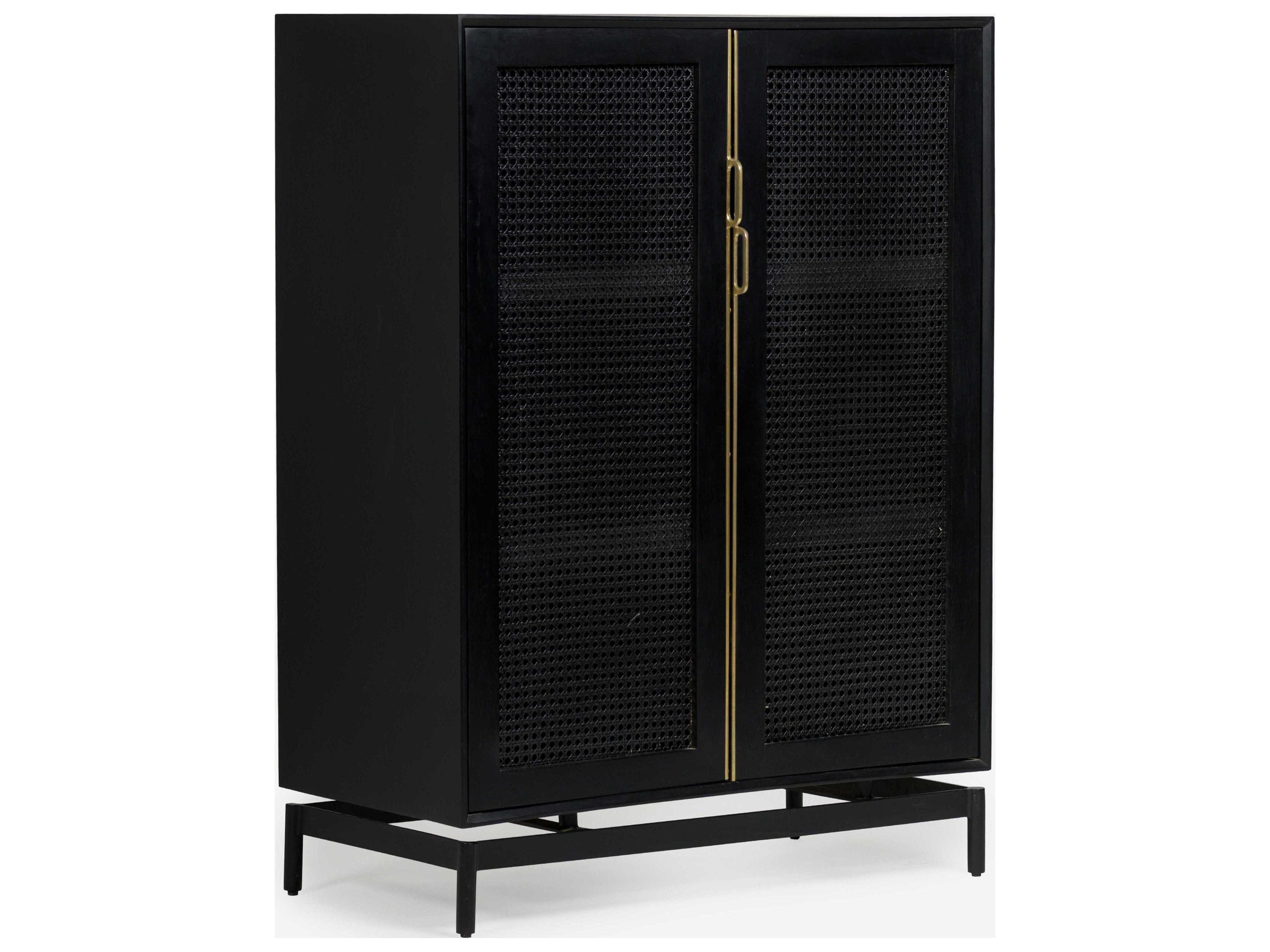 Louisiana Charcoal Black Hardwood Accent Cabinet