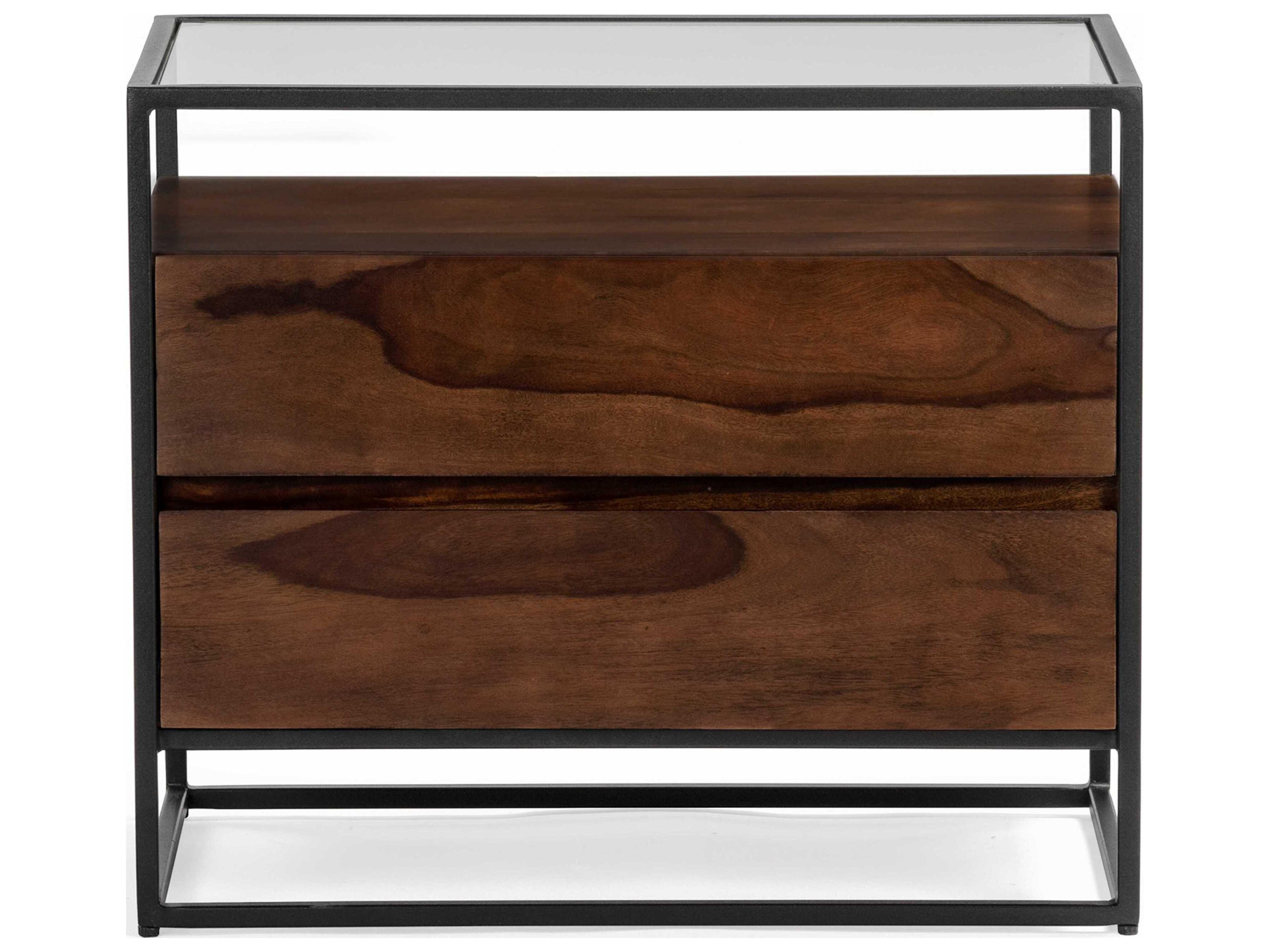 Union Home Bedford 2-Drawers Hardwood Nightstand