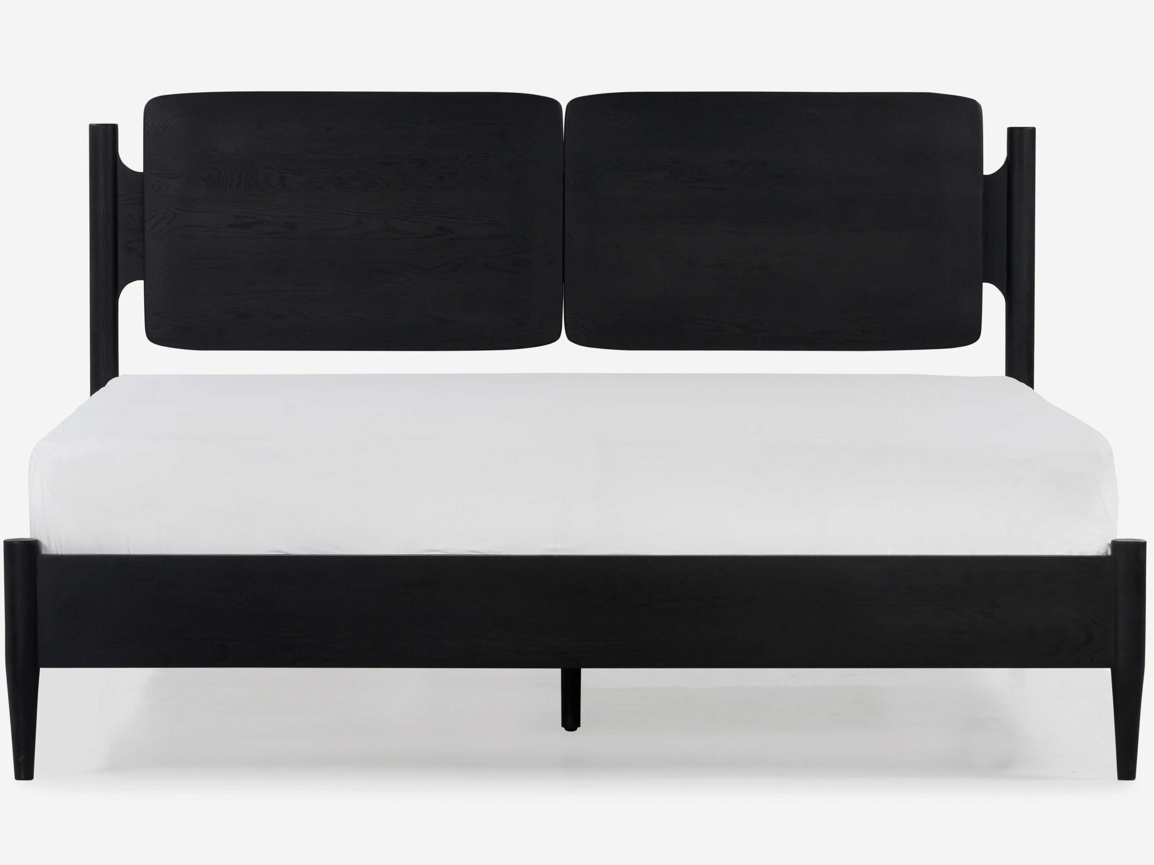 Union Home Daniel Charcoal Black Oak Wood King Platform Bed