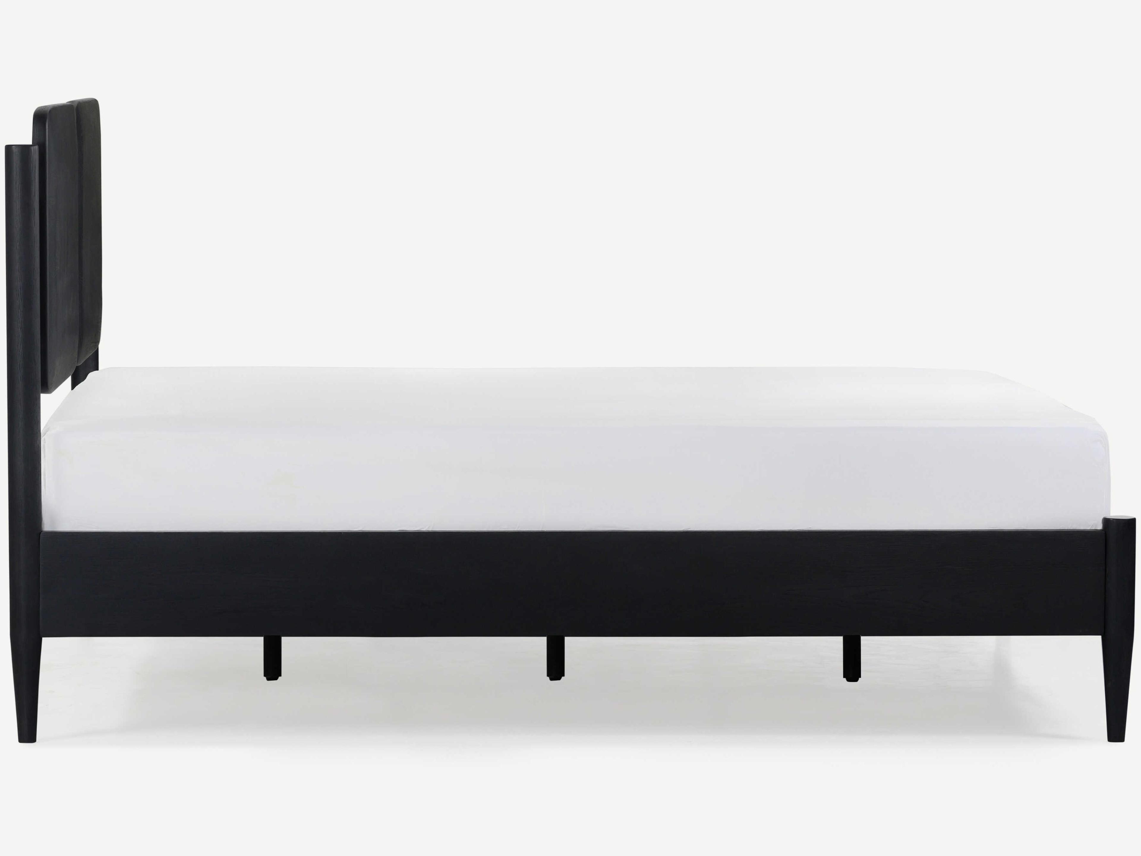 Union Home Daniel Charcoal Black Oak Wood King Platform Bed