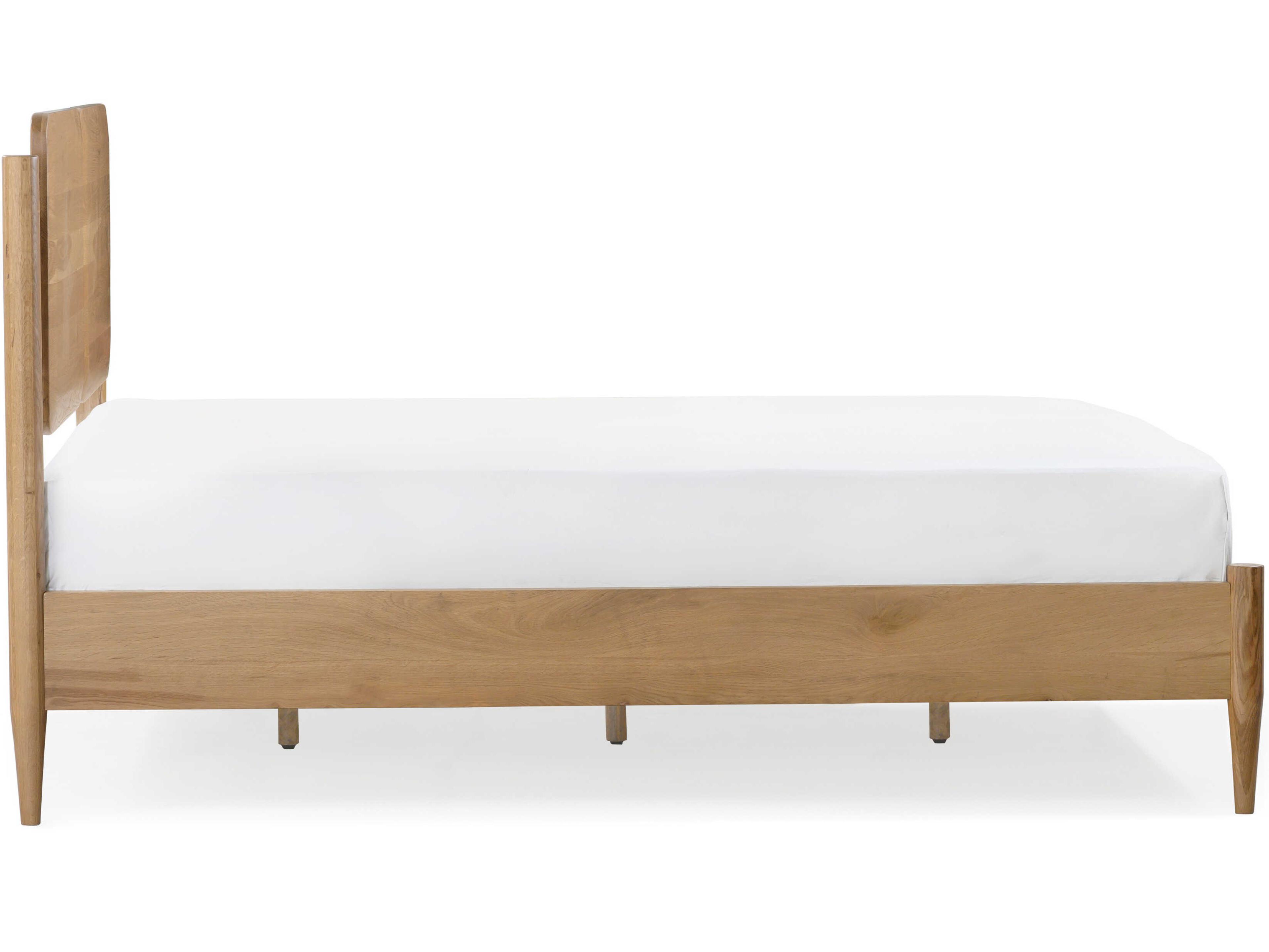 Union Home Daniel Natural Oak Wood Queen Platform Bed