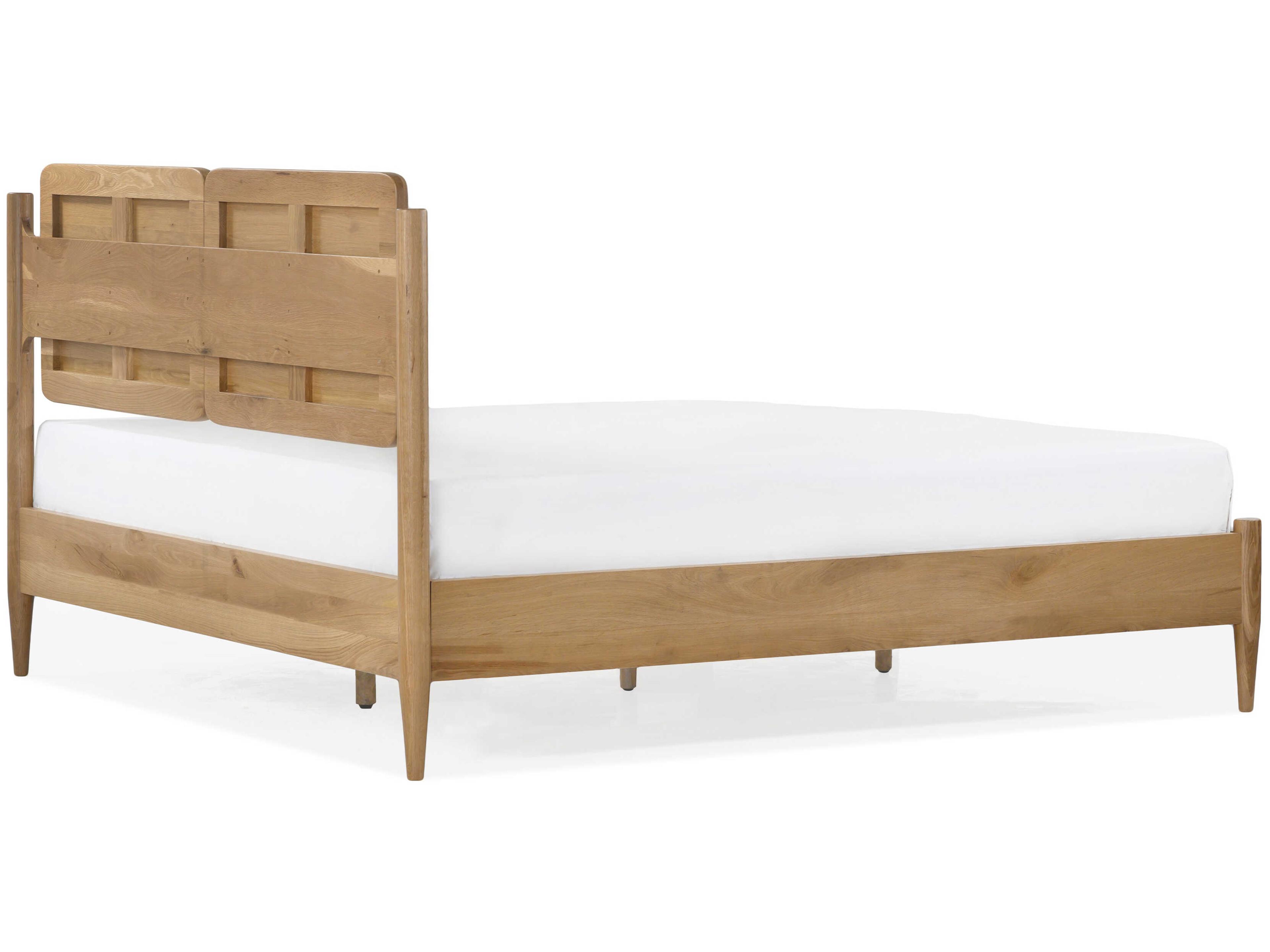 Union Home Daniel Natural Oak Wood Queen Platform Bed