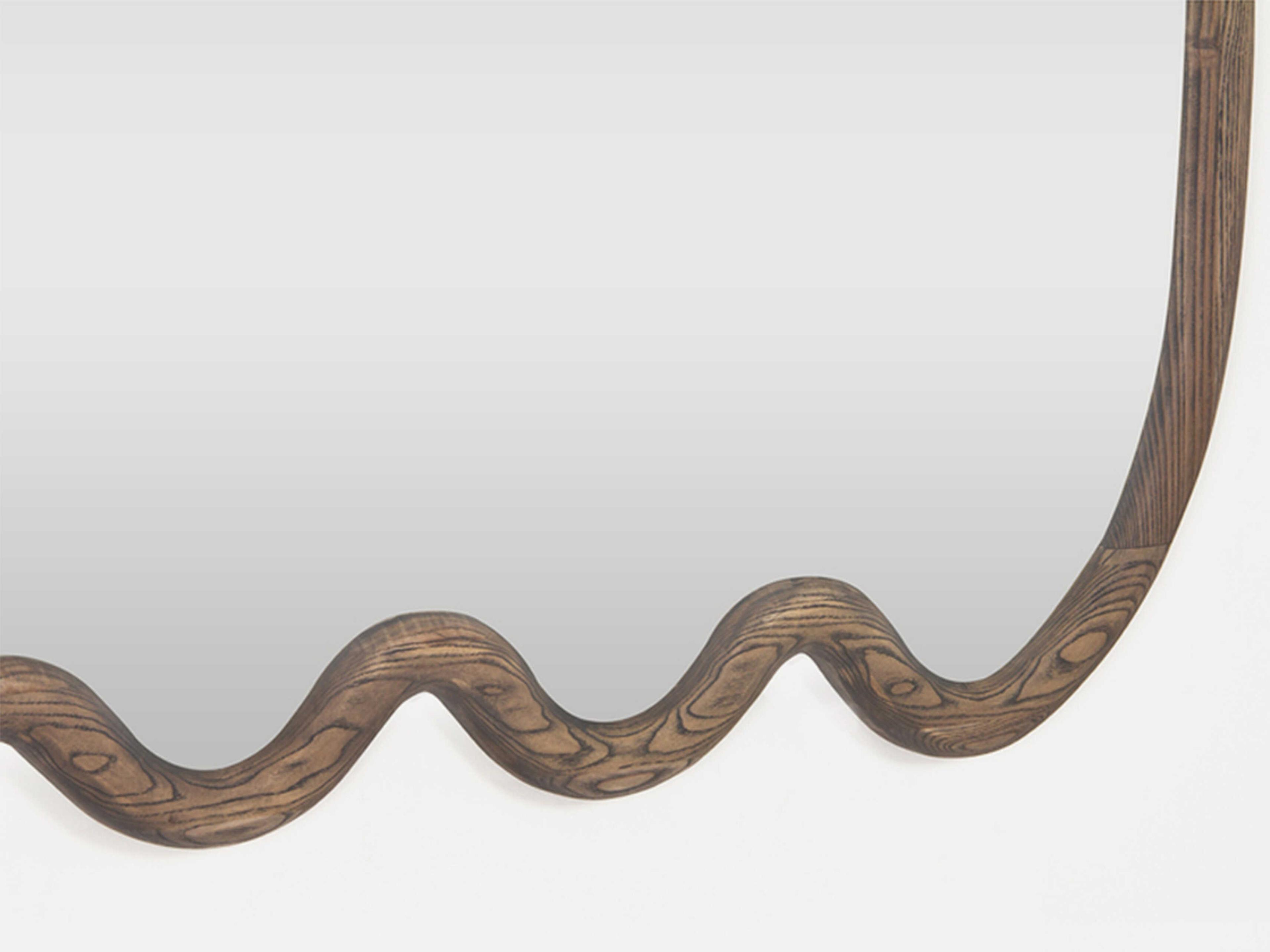 Union Home Swirl Grey Oil Wall Mirror