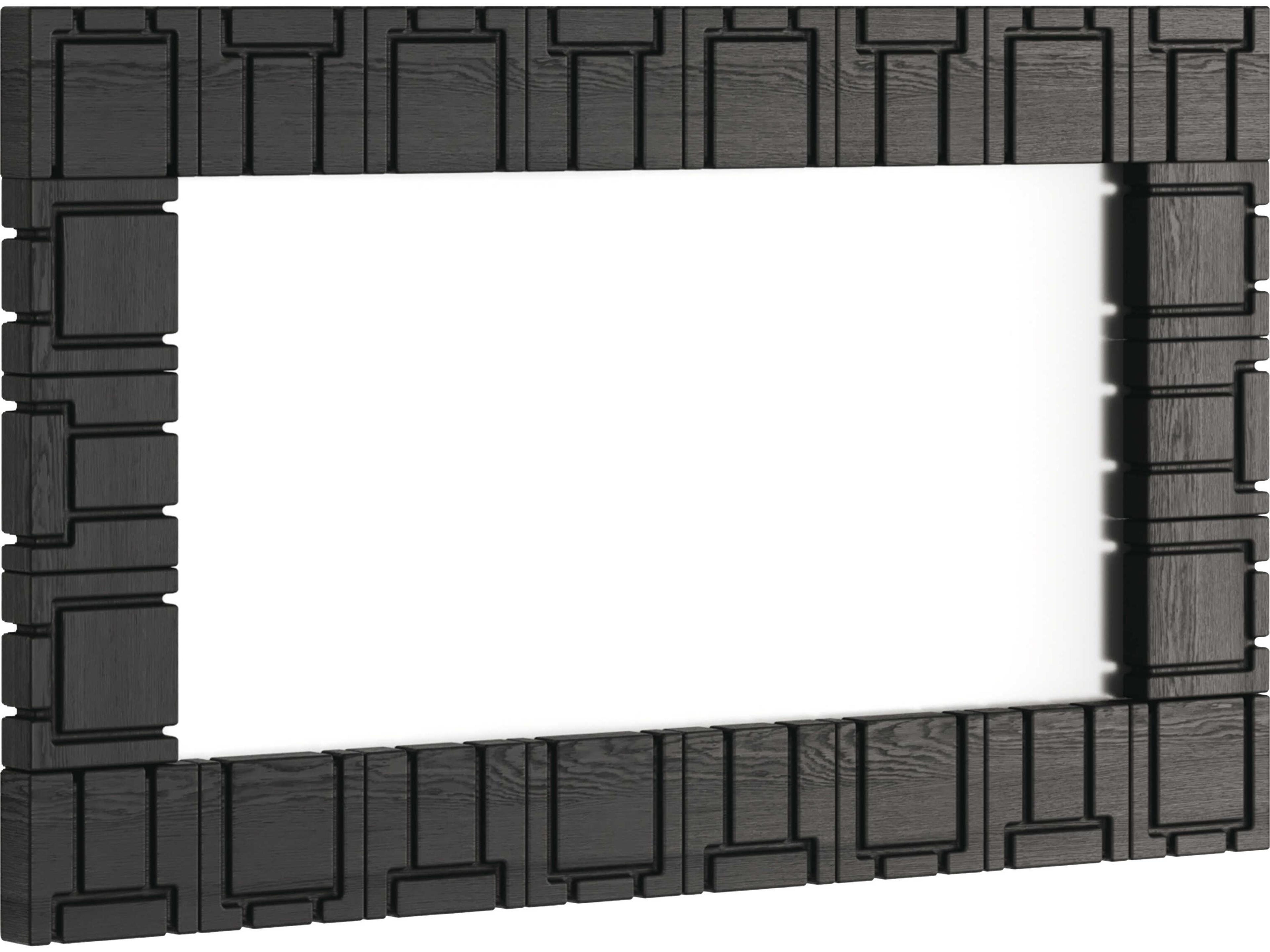 Brutalist Charcoal Rectangular Wall Mirror