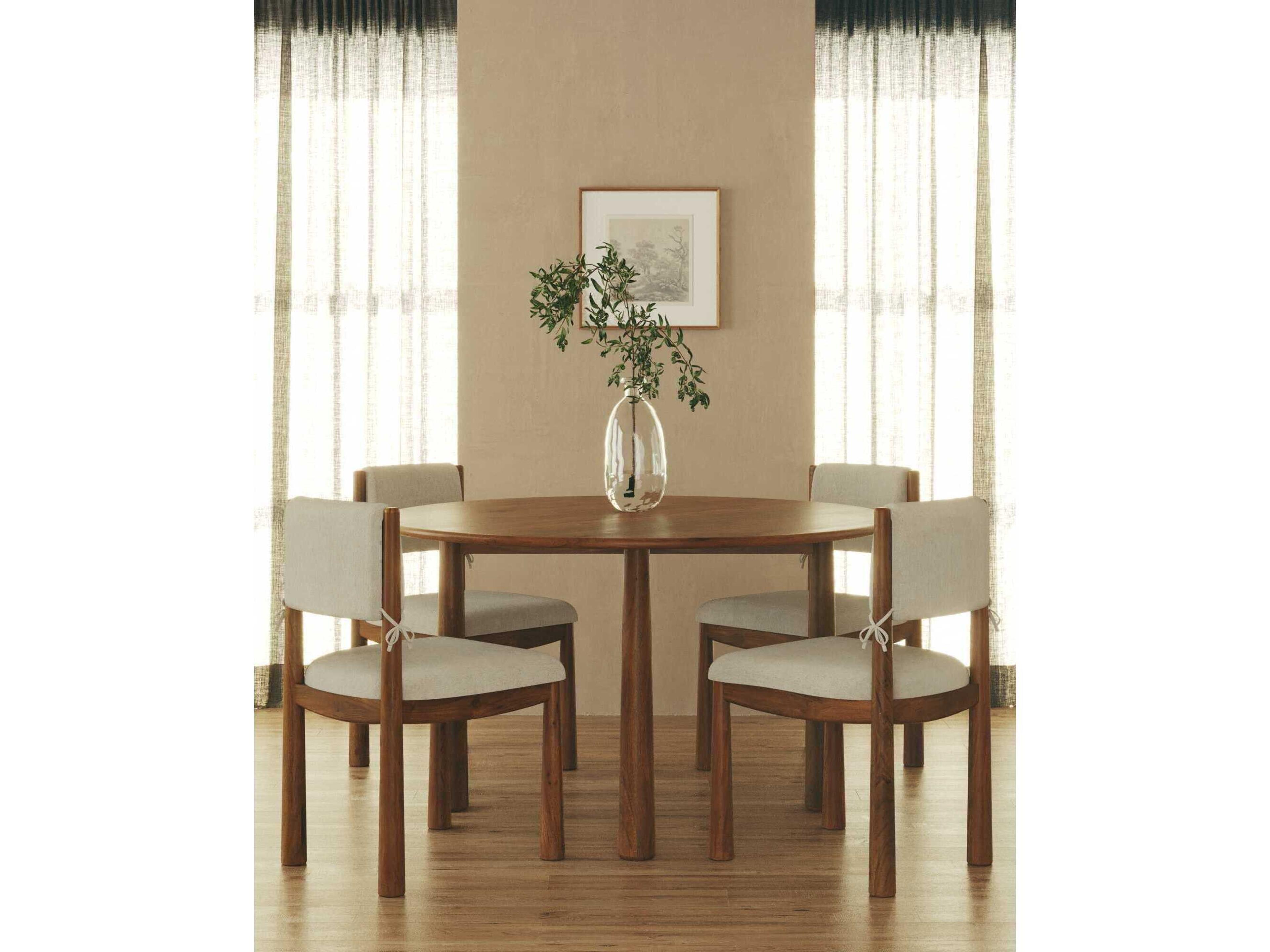 Cece Acacia Wood Dining Room Set