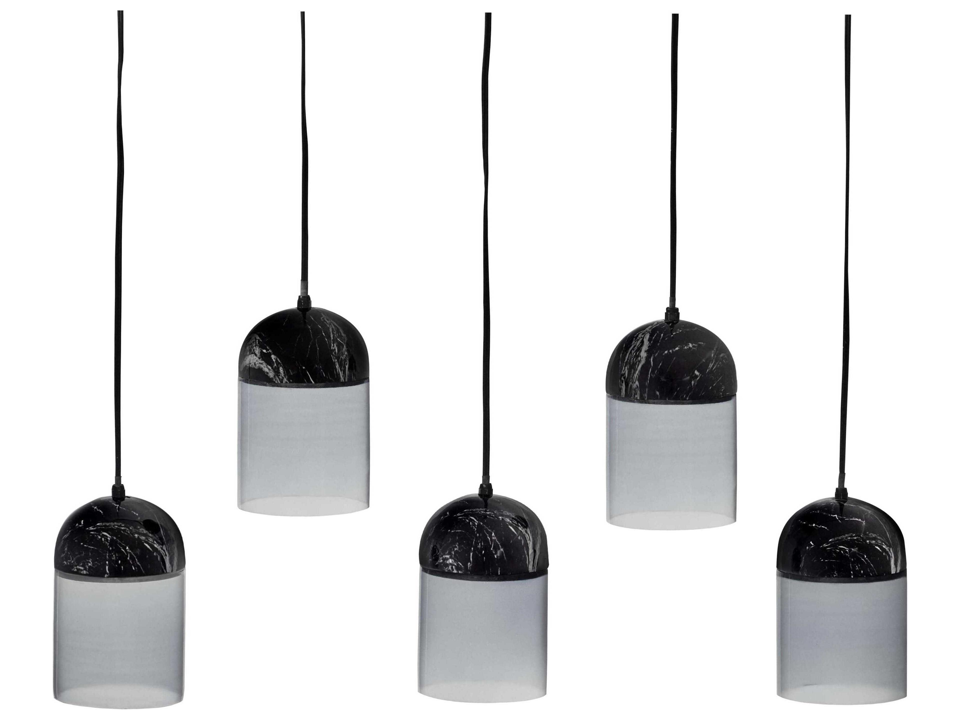 Duomo Black Powder Coat With Meena Island Pendant