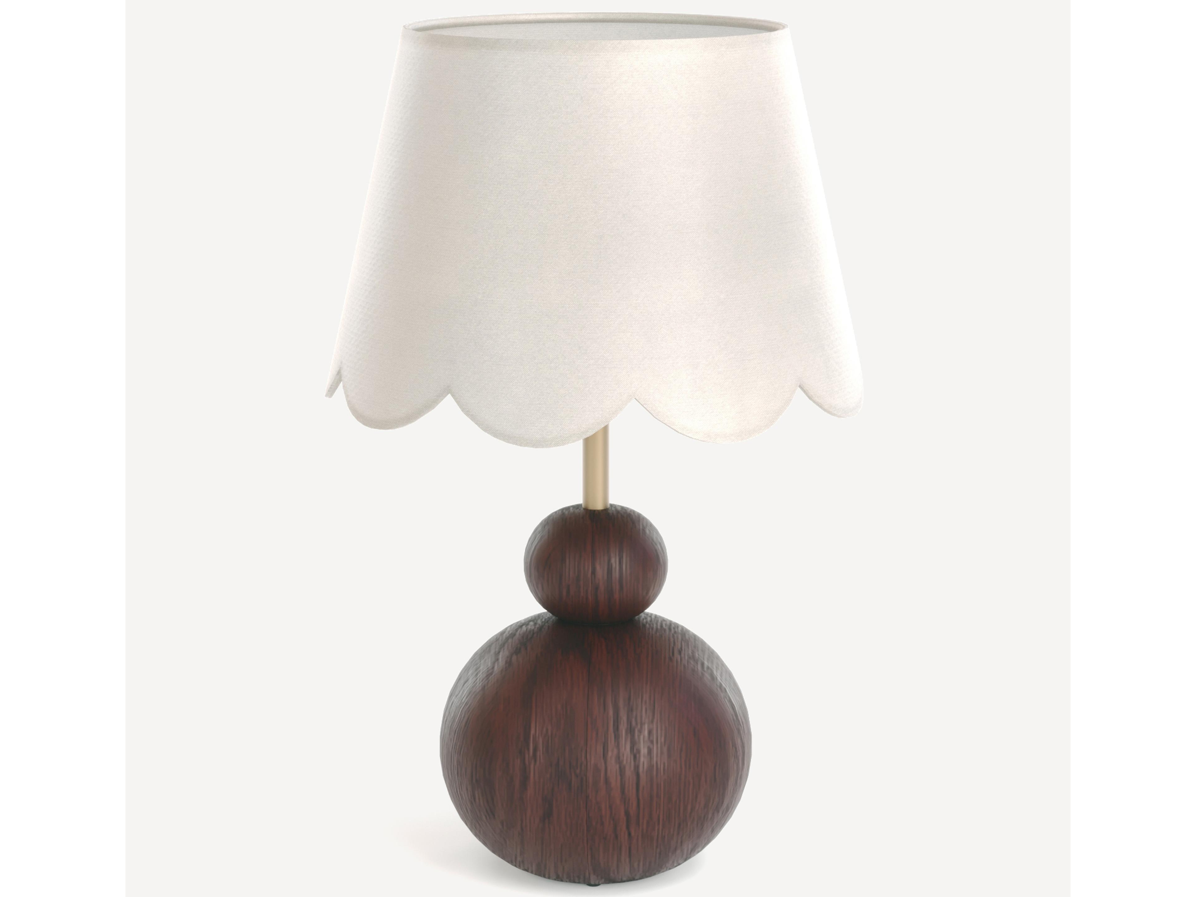 Cirque Walnut Brown Table Lamp