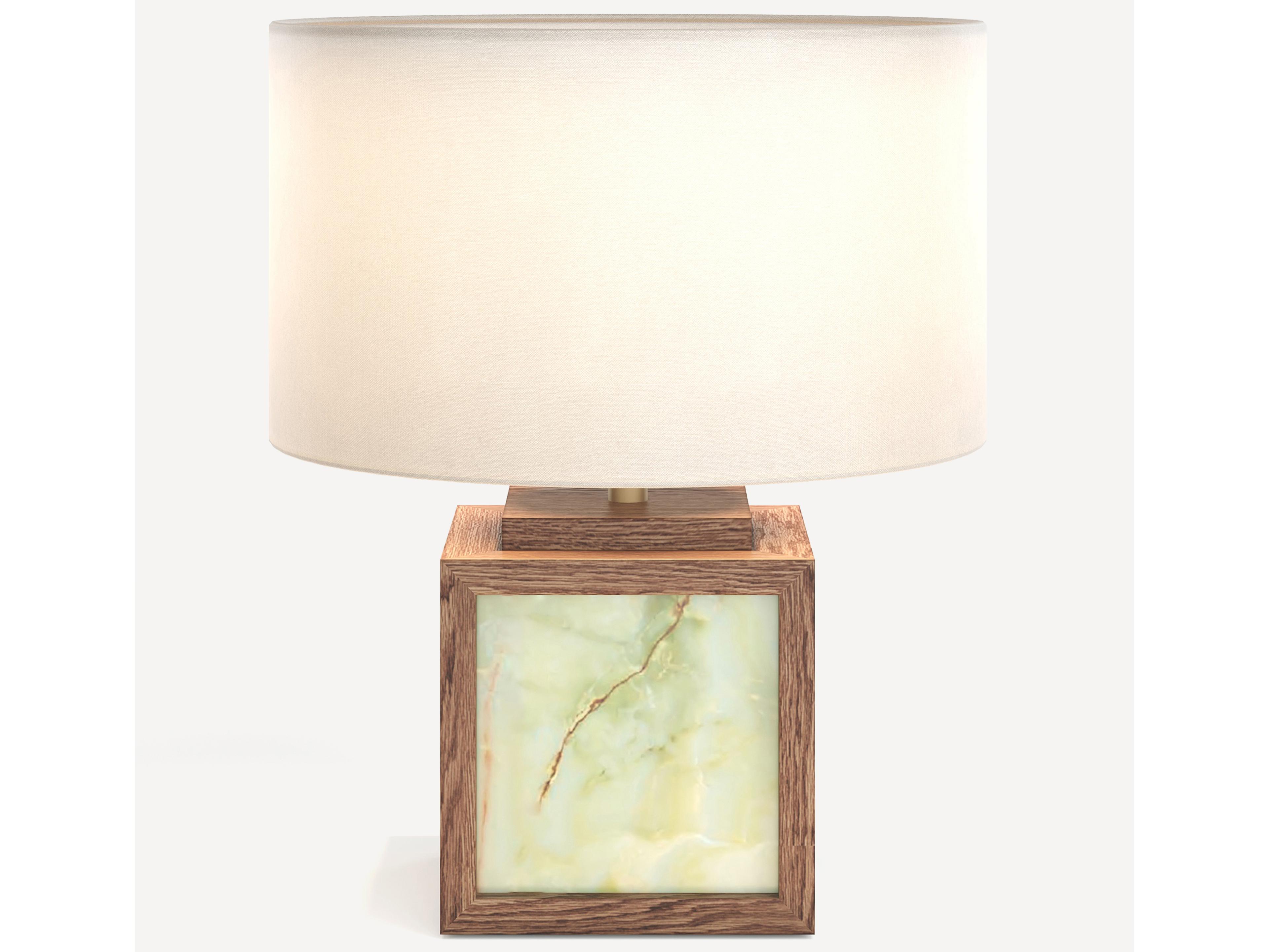 Union Home Terri Light Walnut Brown Table Lamp