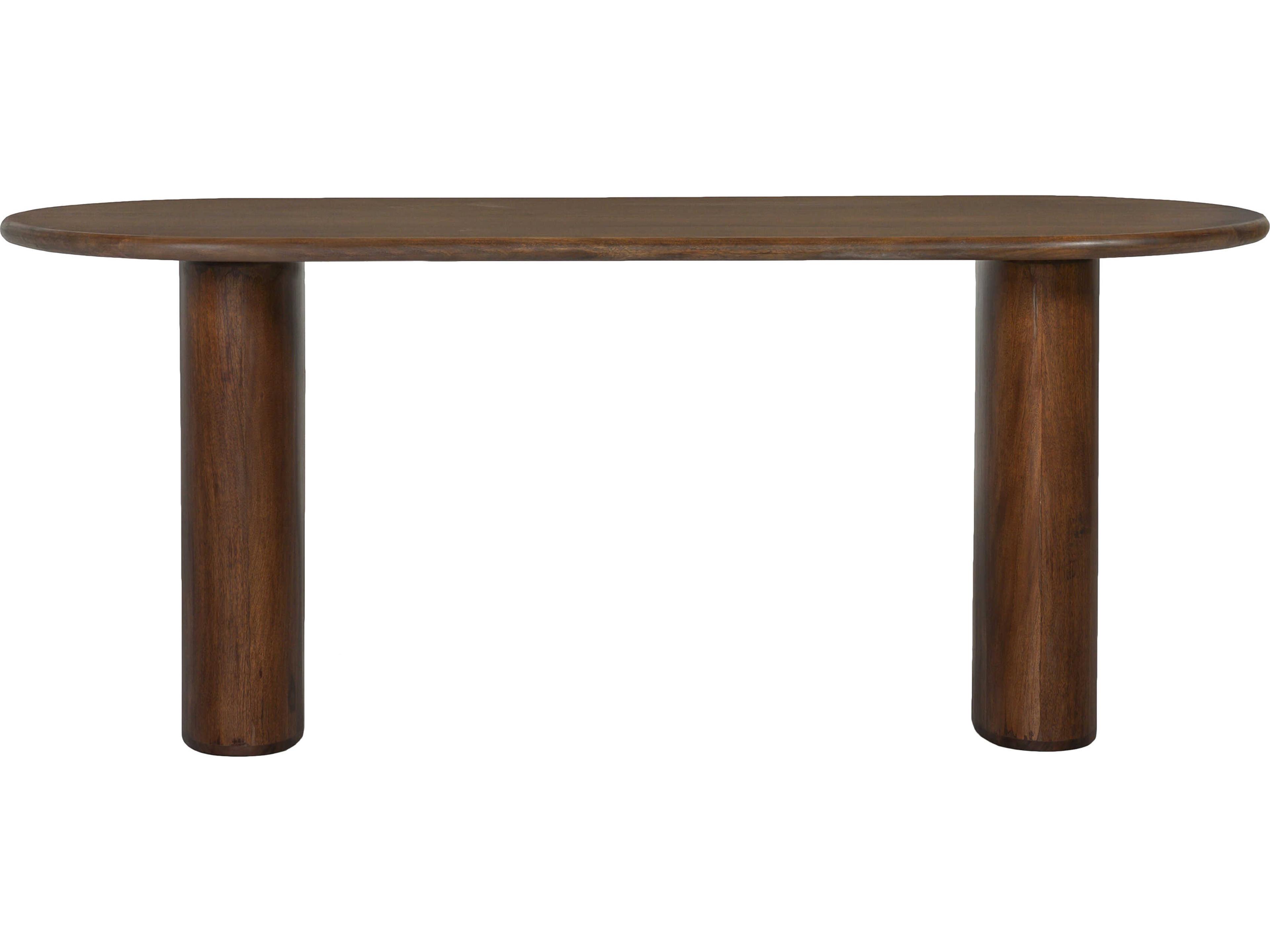 Union Home Ovale Oval Wood Porto Dark Dining Table