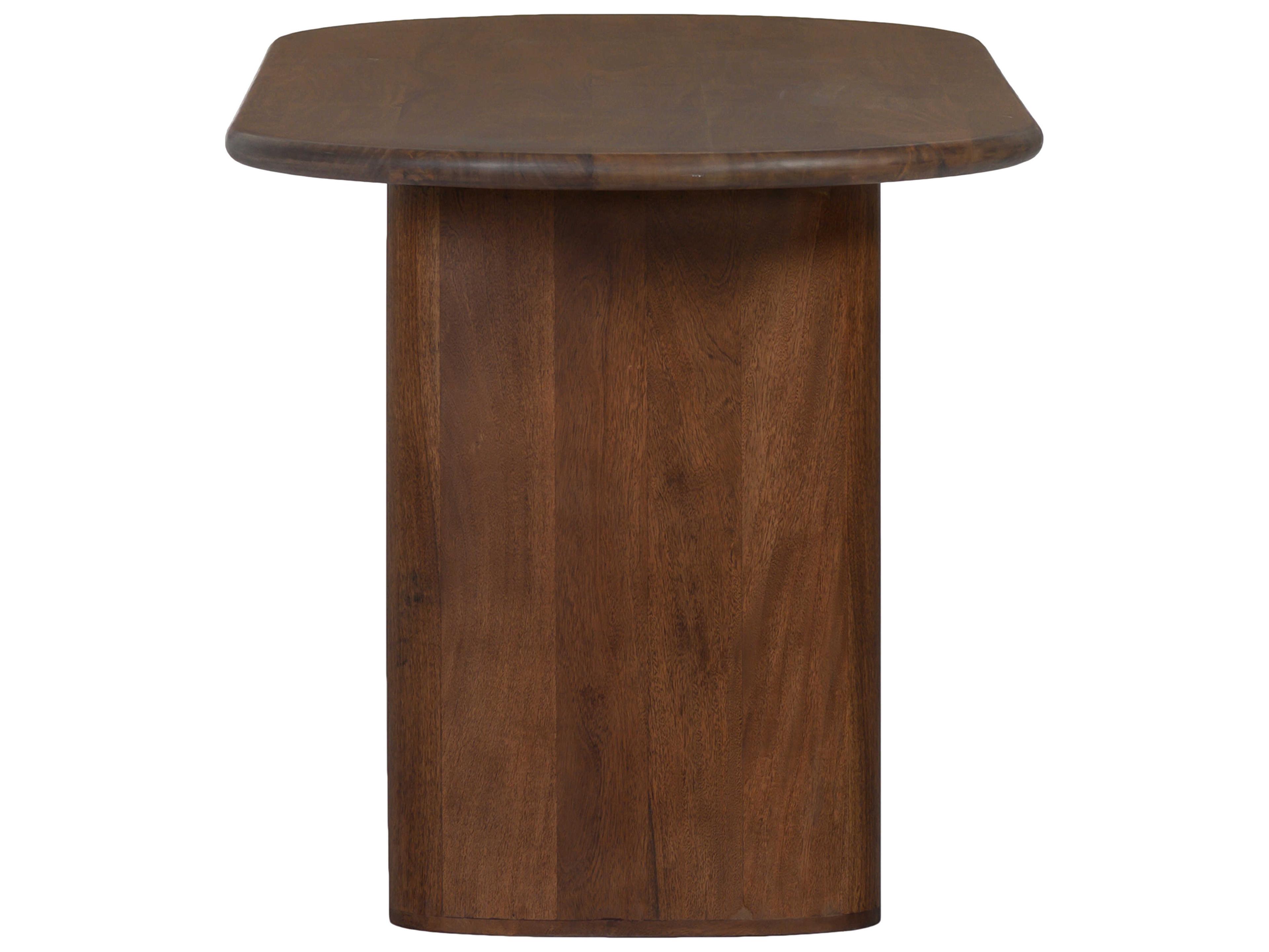 Union Home Ovale Oval Wood Porto Dark Dining Table