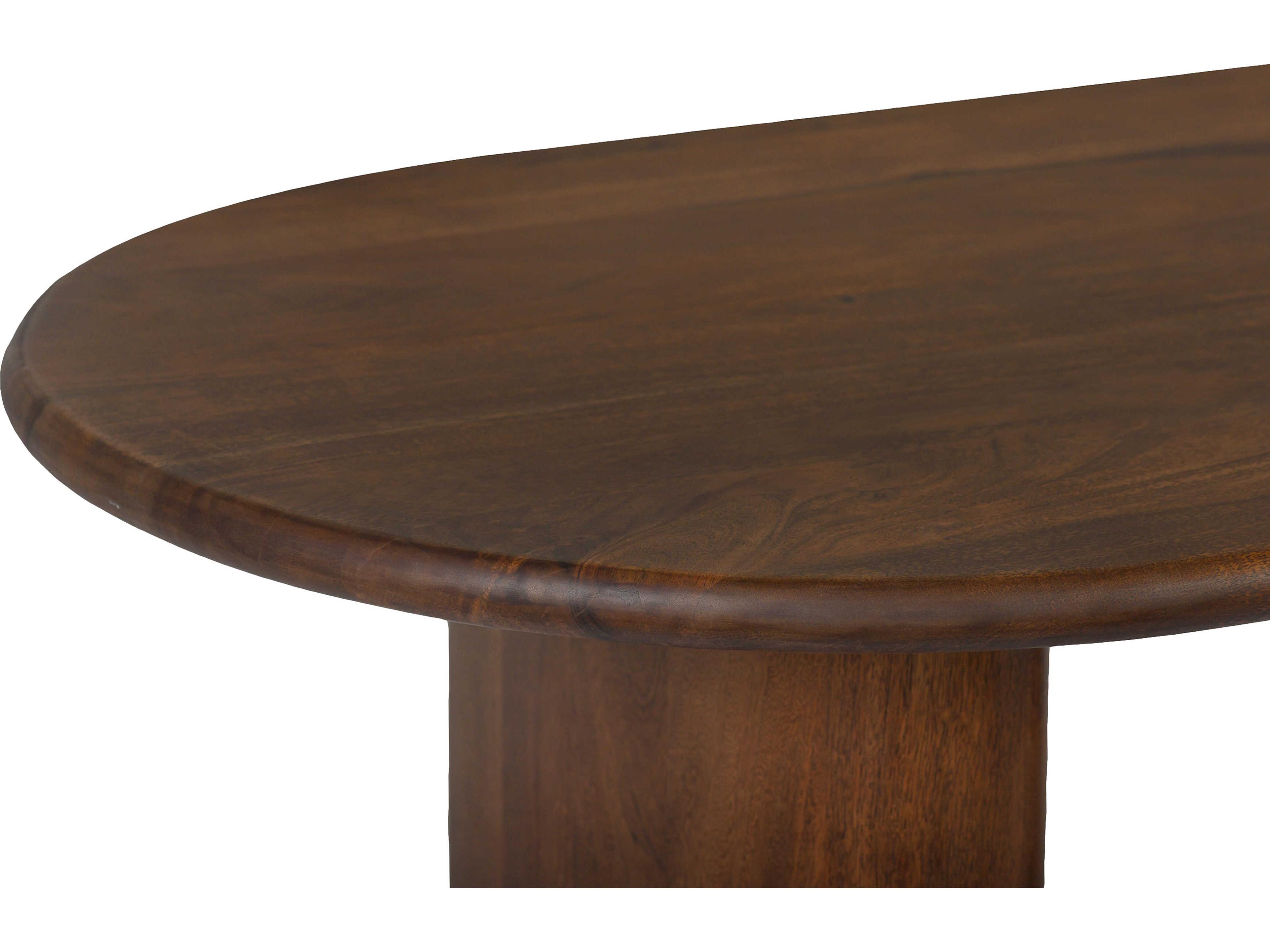 Union Home Ovale Oval Wood Porto Dark Dining Table