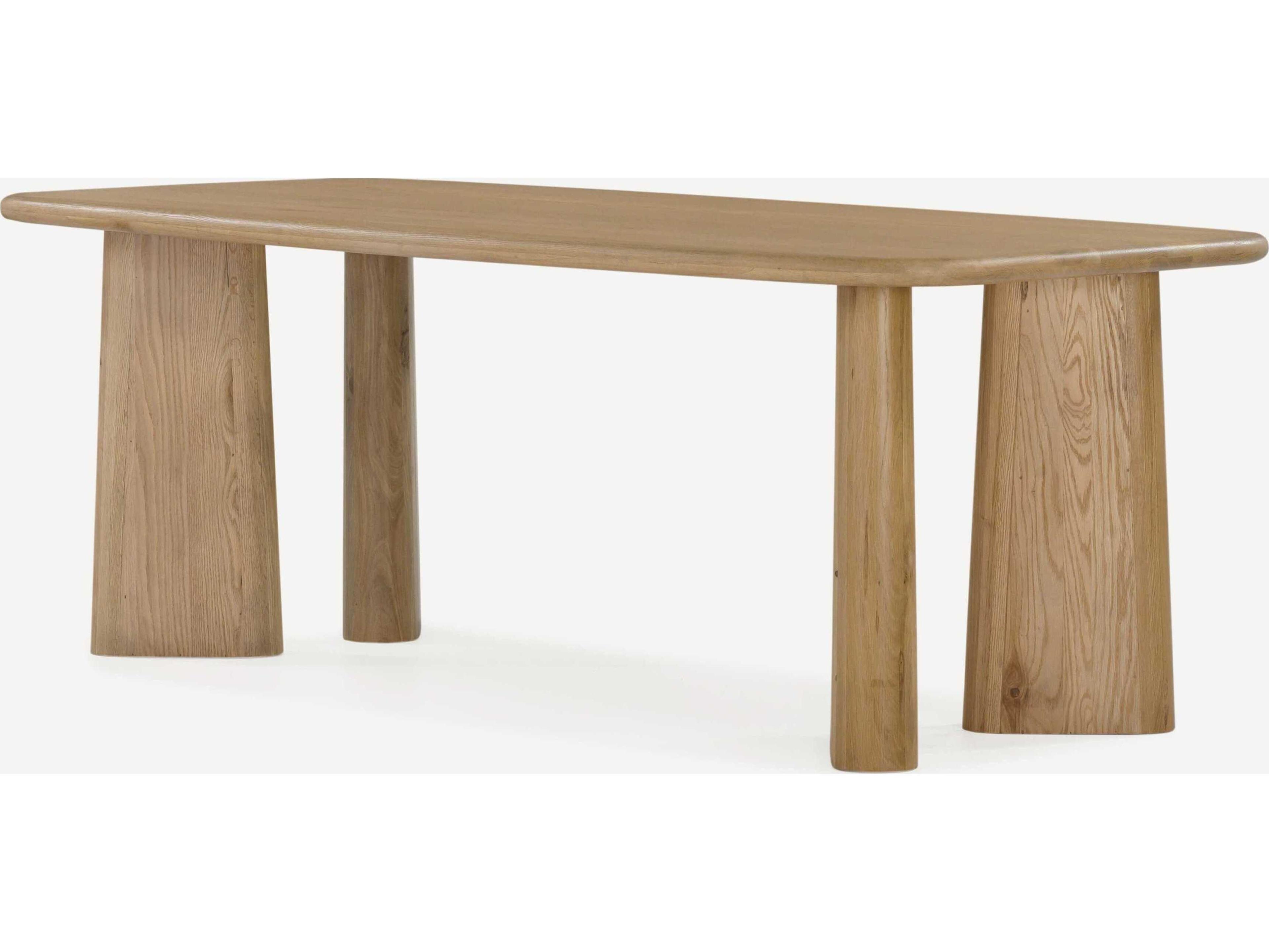 Union Home Laurel Rectangular Wood Natural Dining Table