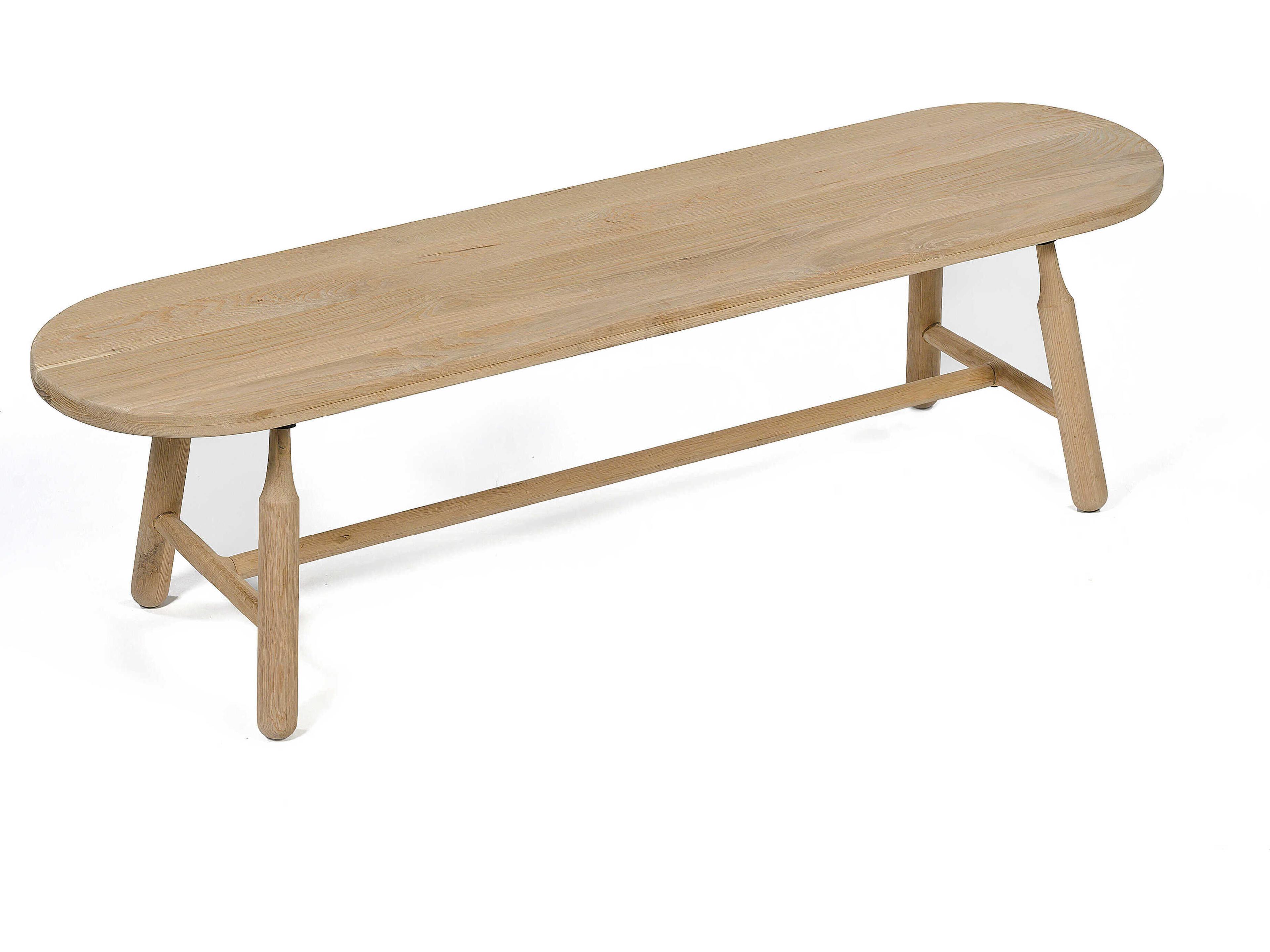 Dowel Natural Beige Accent Bench
