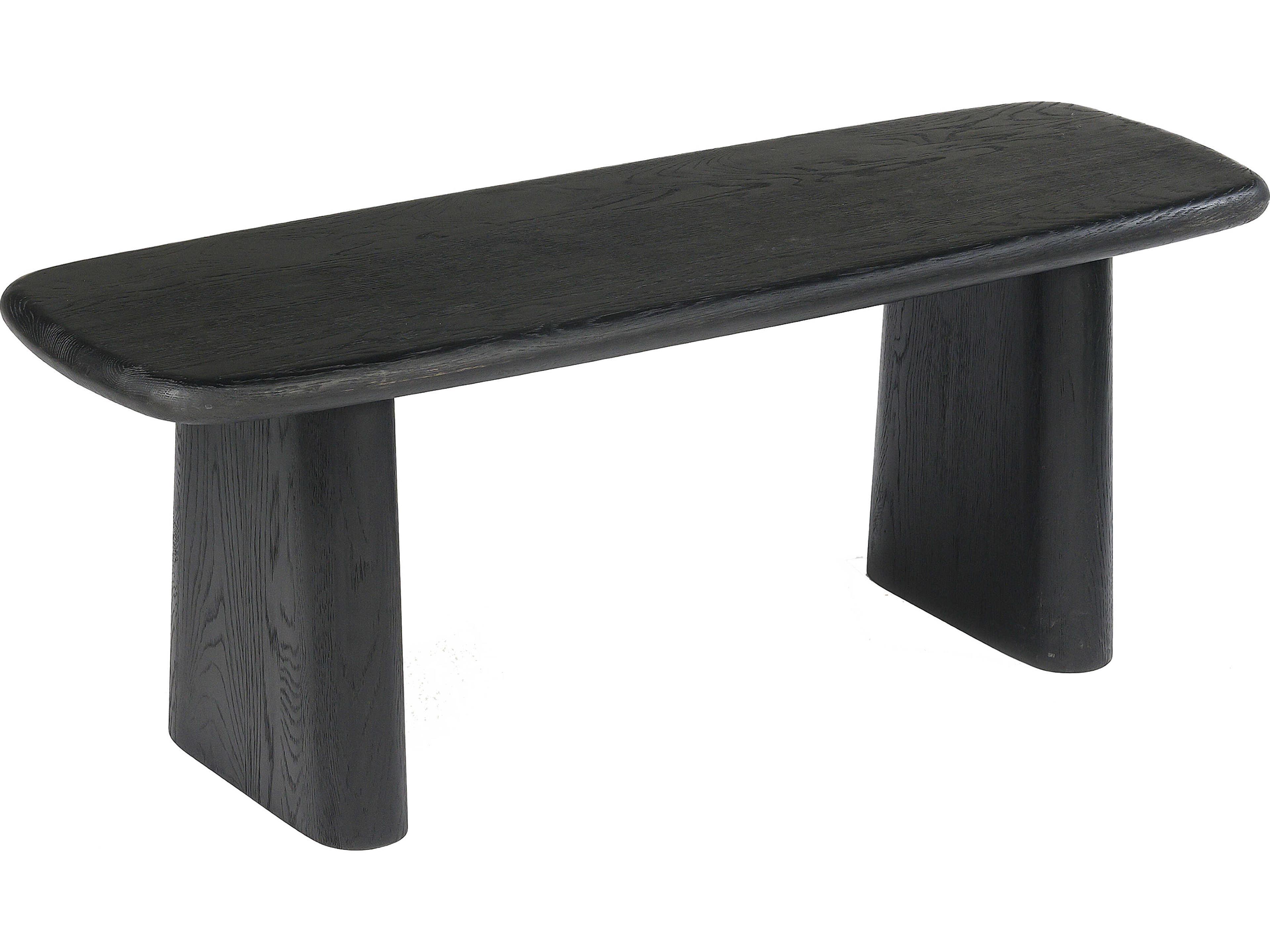 Laurel Charcoal Black Accent Bench