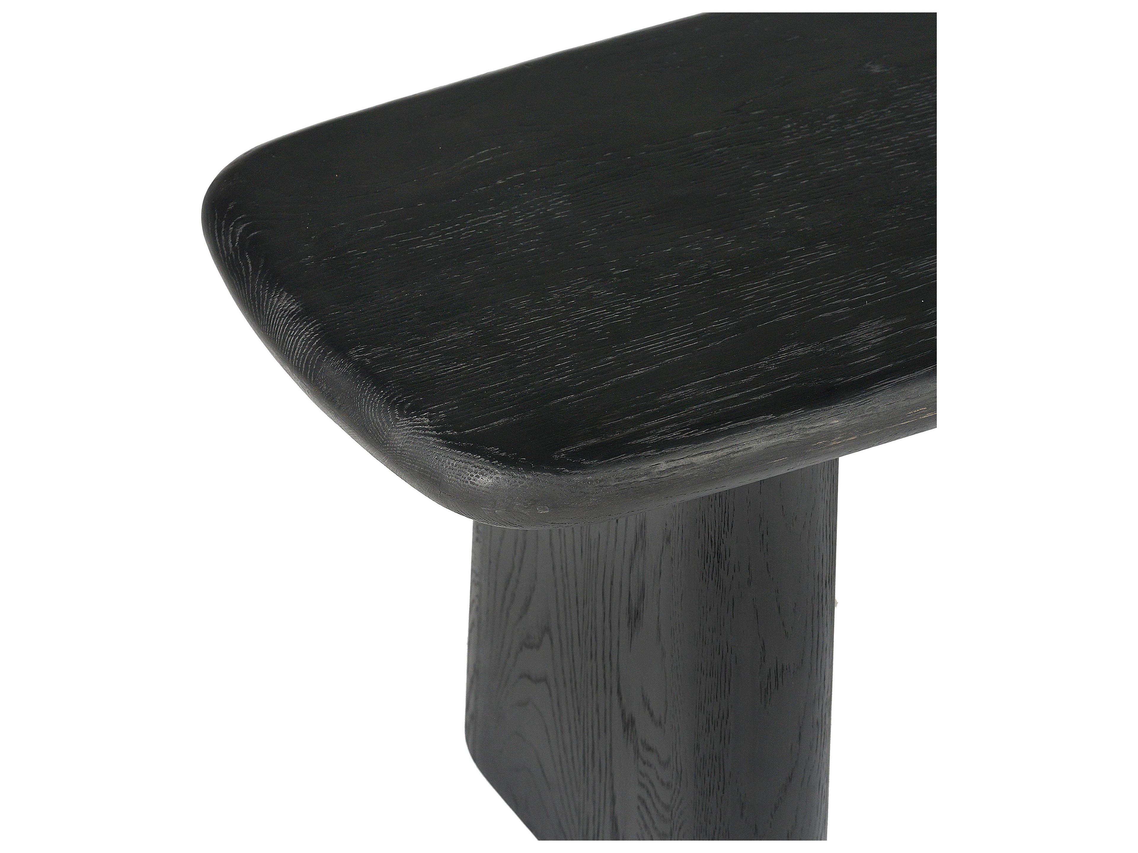 Union Home Laurel Charcoal Black Accent Bench