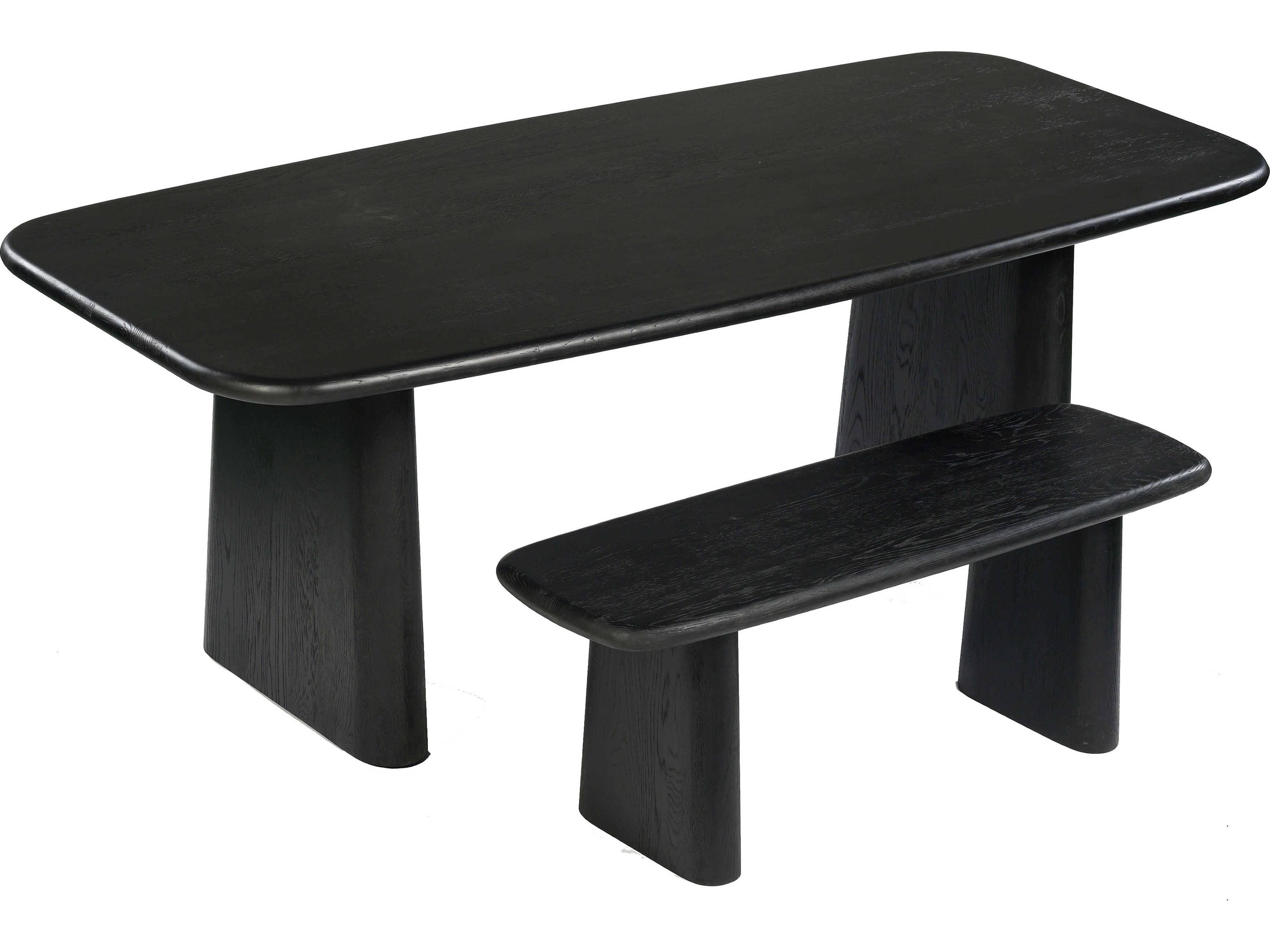 Union Home Laurel Charcoal Black Accent Bench
