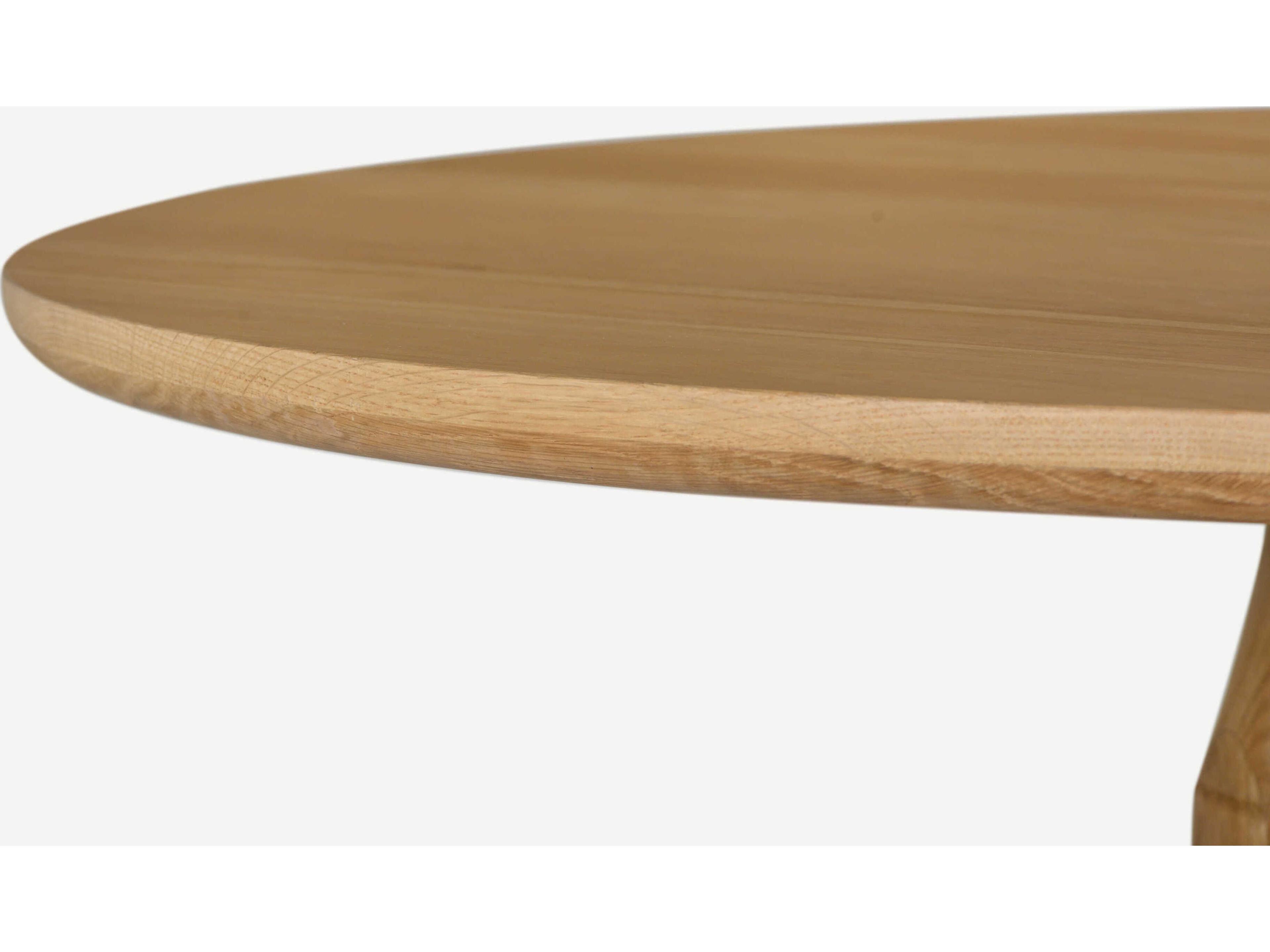 Union Home Dowel Round Wood Natural Dining Table