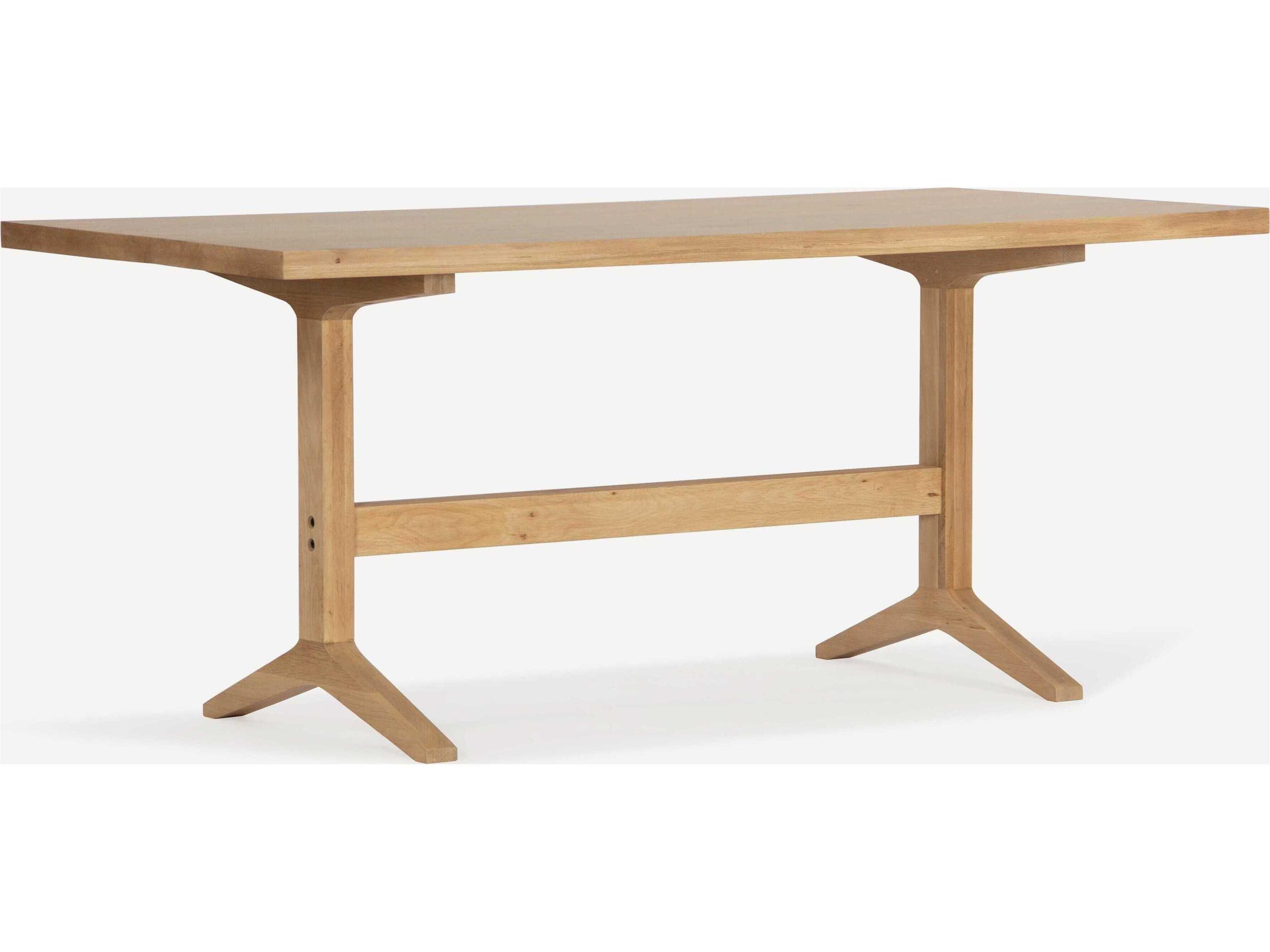 Denver Rectangular Wood Natural Dining Table