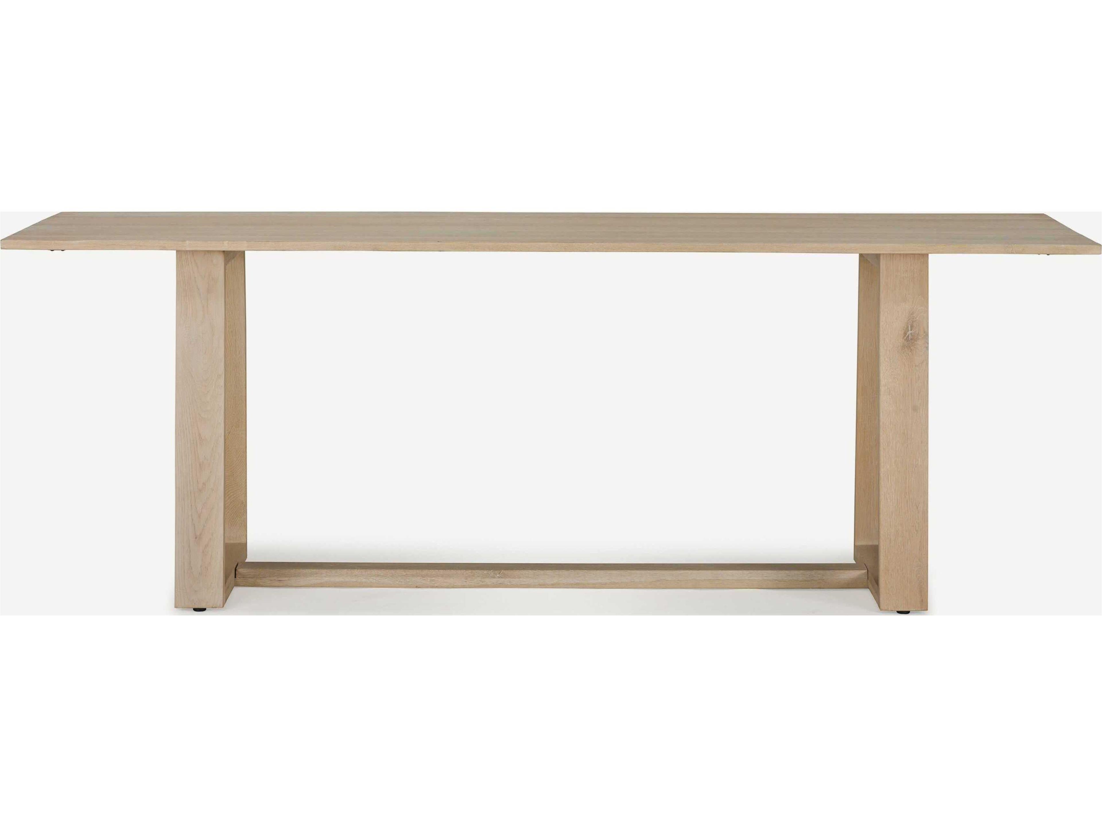 Union Home Kiayara Rectangular Wood Natural Dining Table