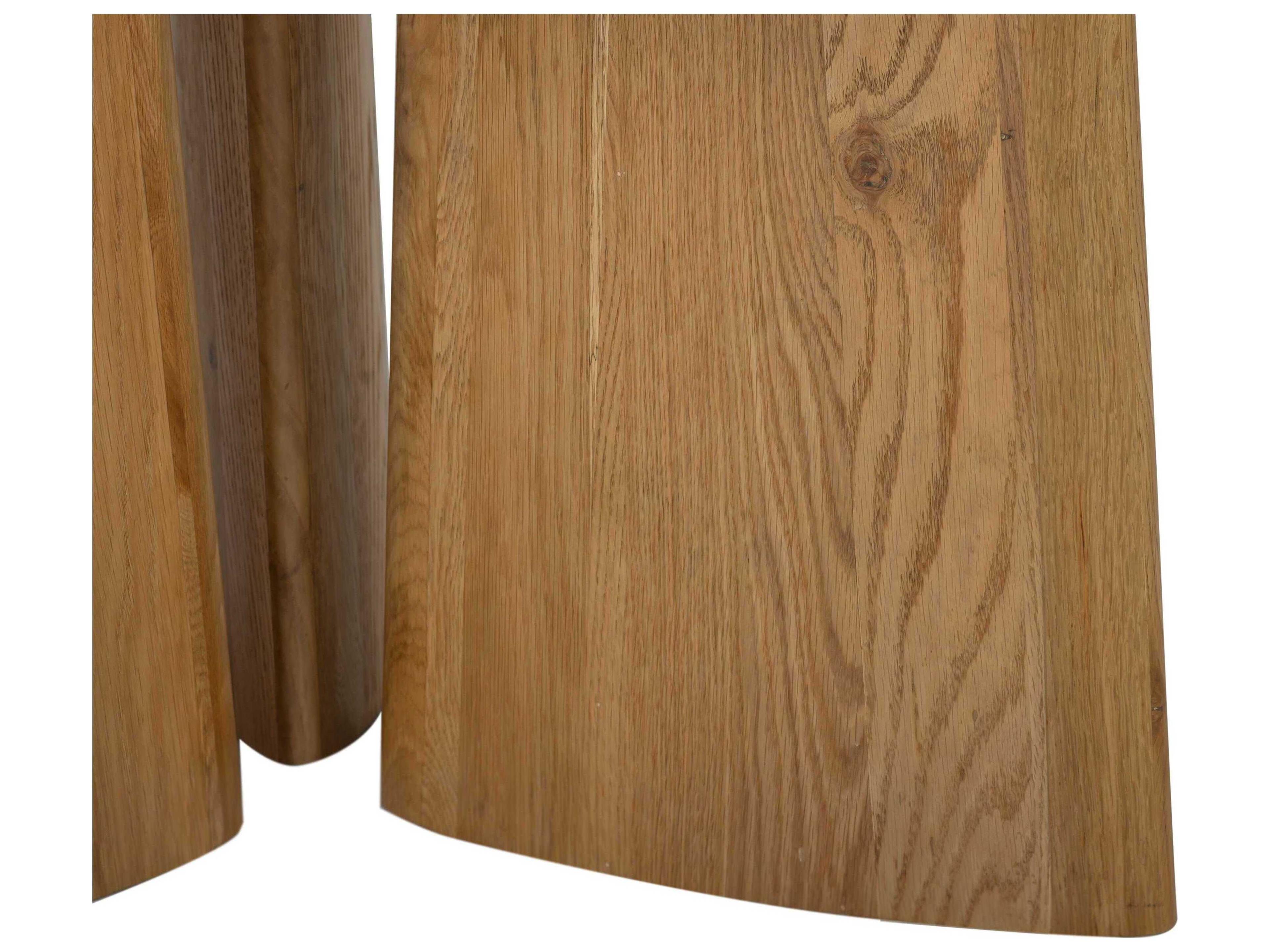 Union Home Laurel Round Wood Natural Dining Table