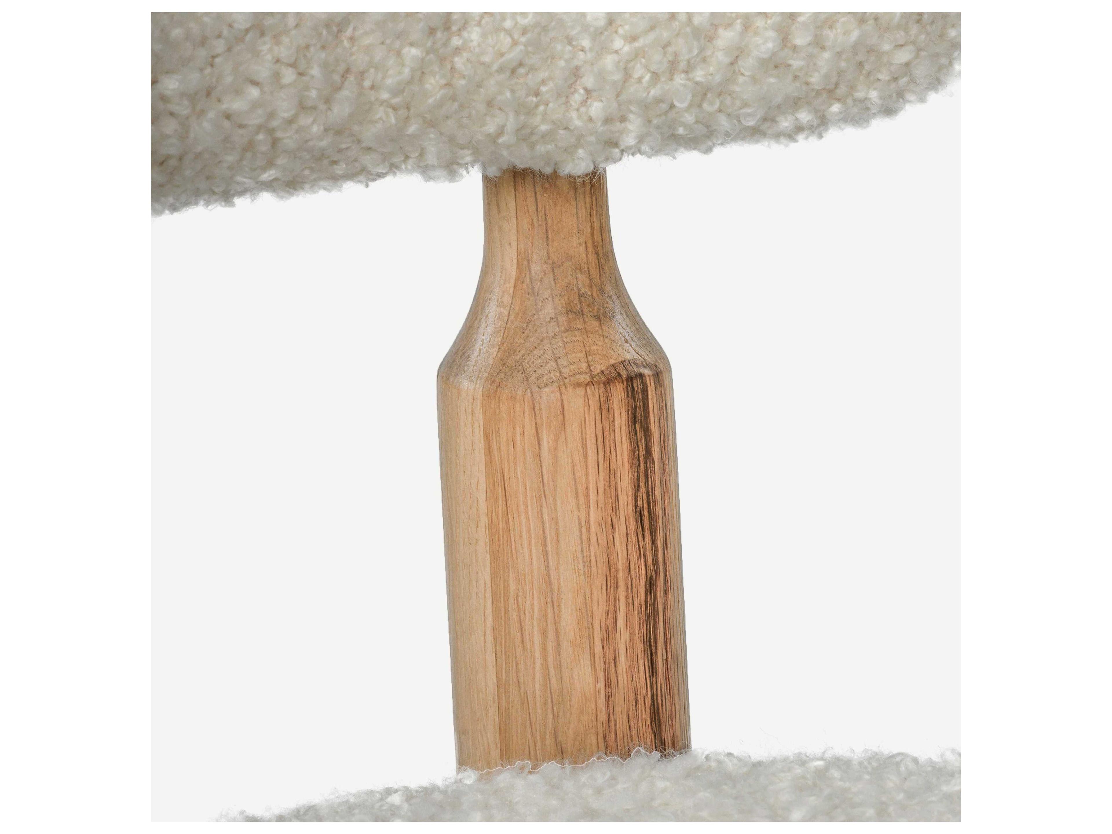 Union Home Centro Natural Upholstered Oak Wood Counter Stool