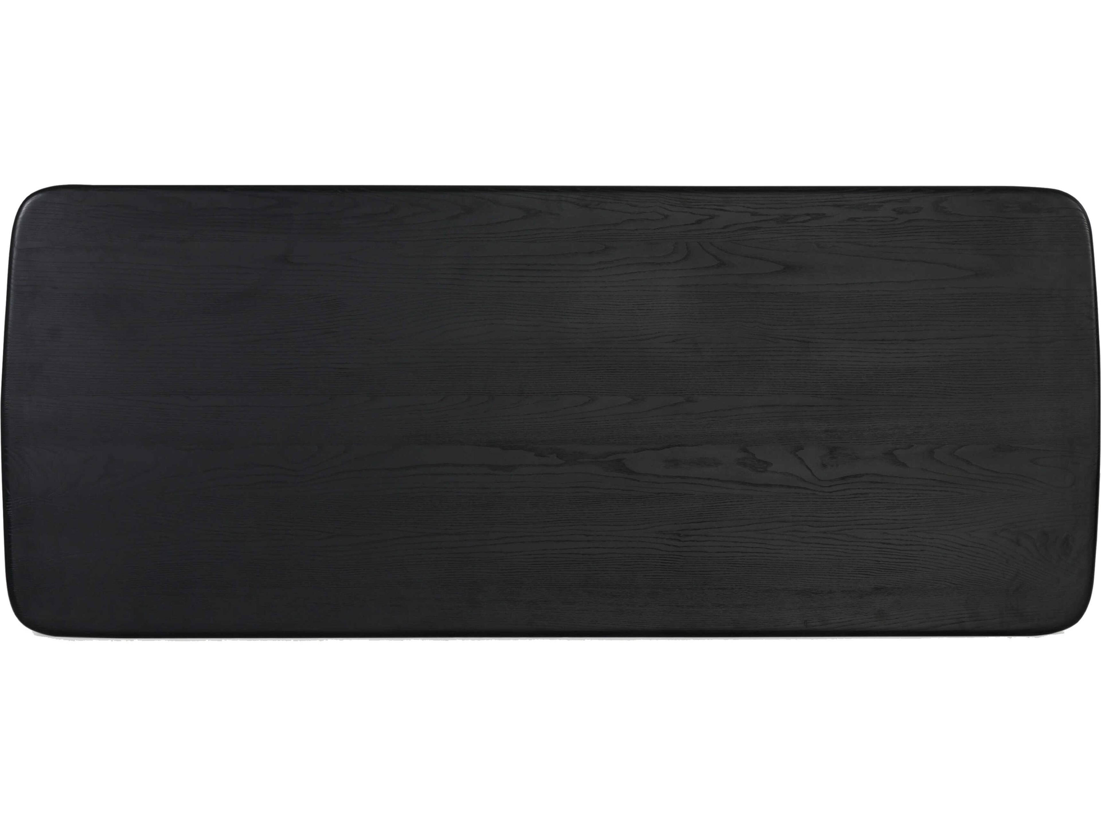 Union Home Luna Rectangular Wood Charcoal Dining Table