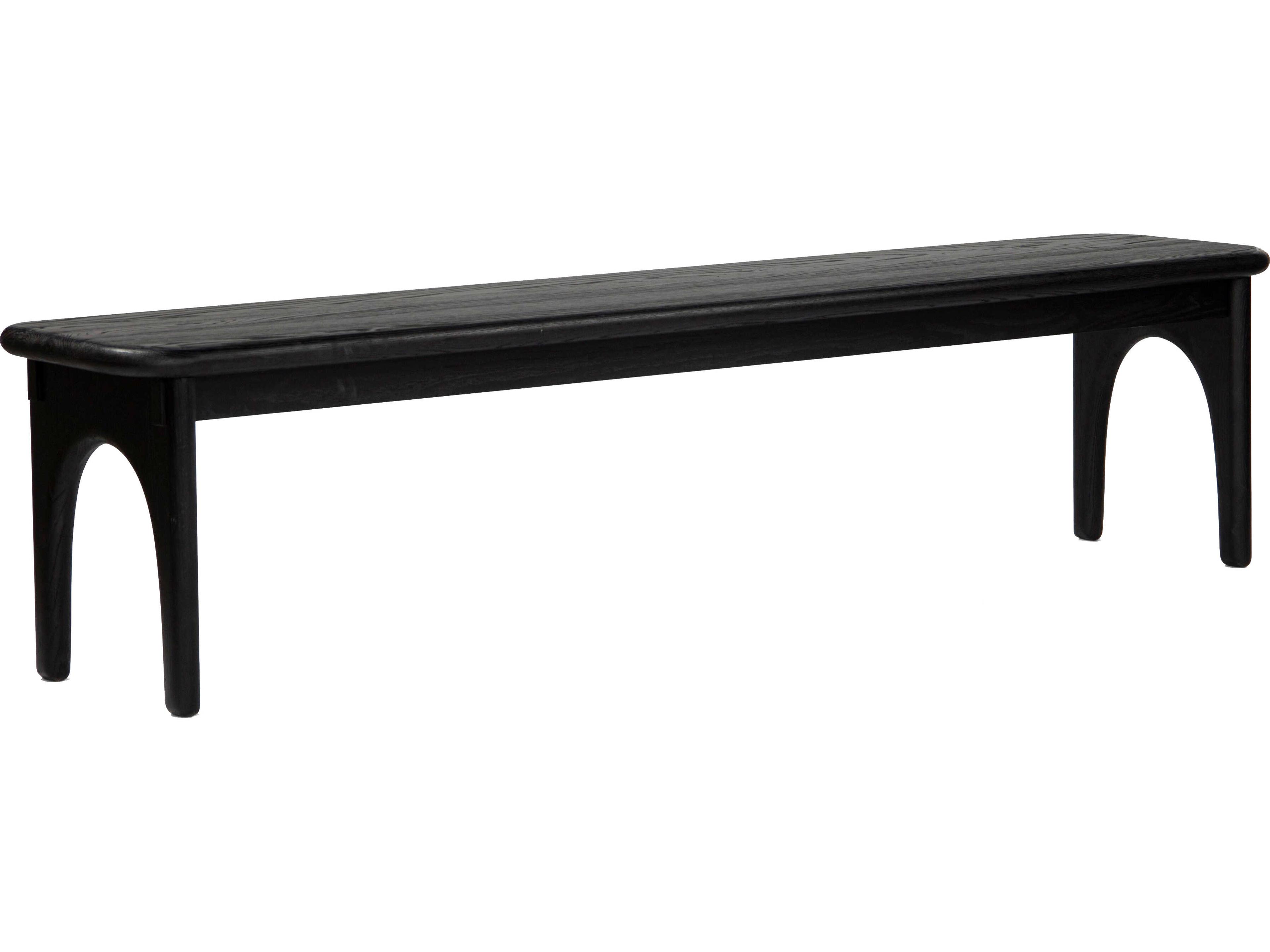 Luna Charcoal Black Accent Bench
