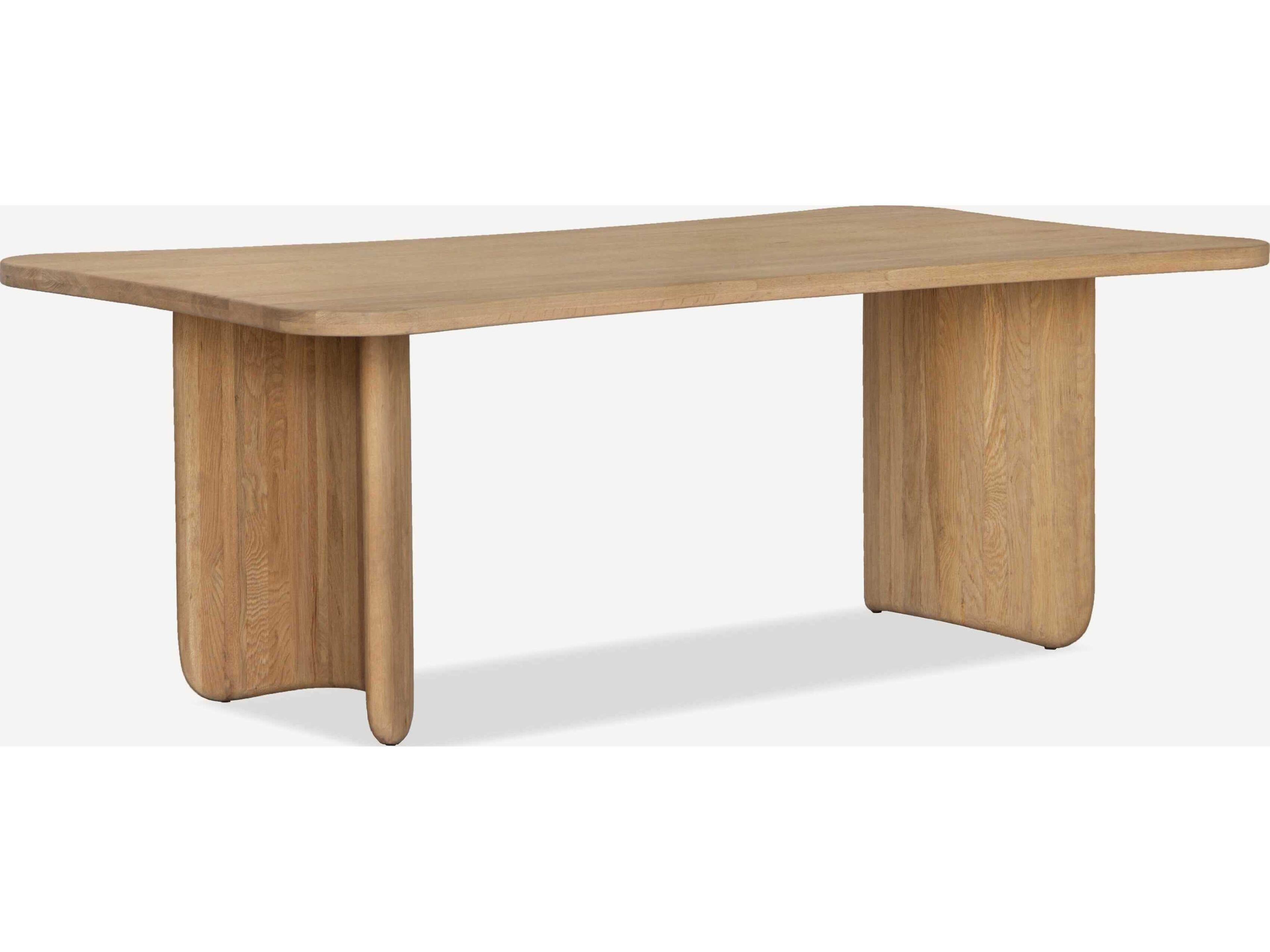 Tidal Rectangular Wood Natural Dining Table