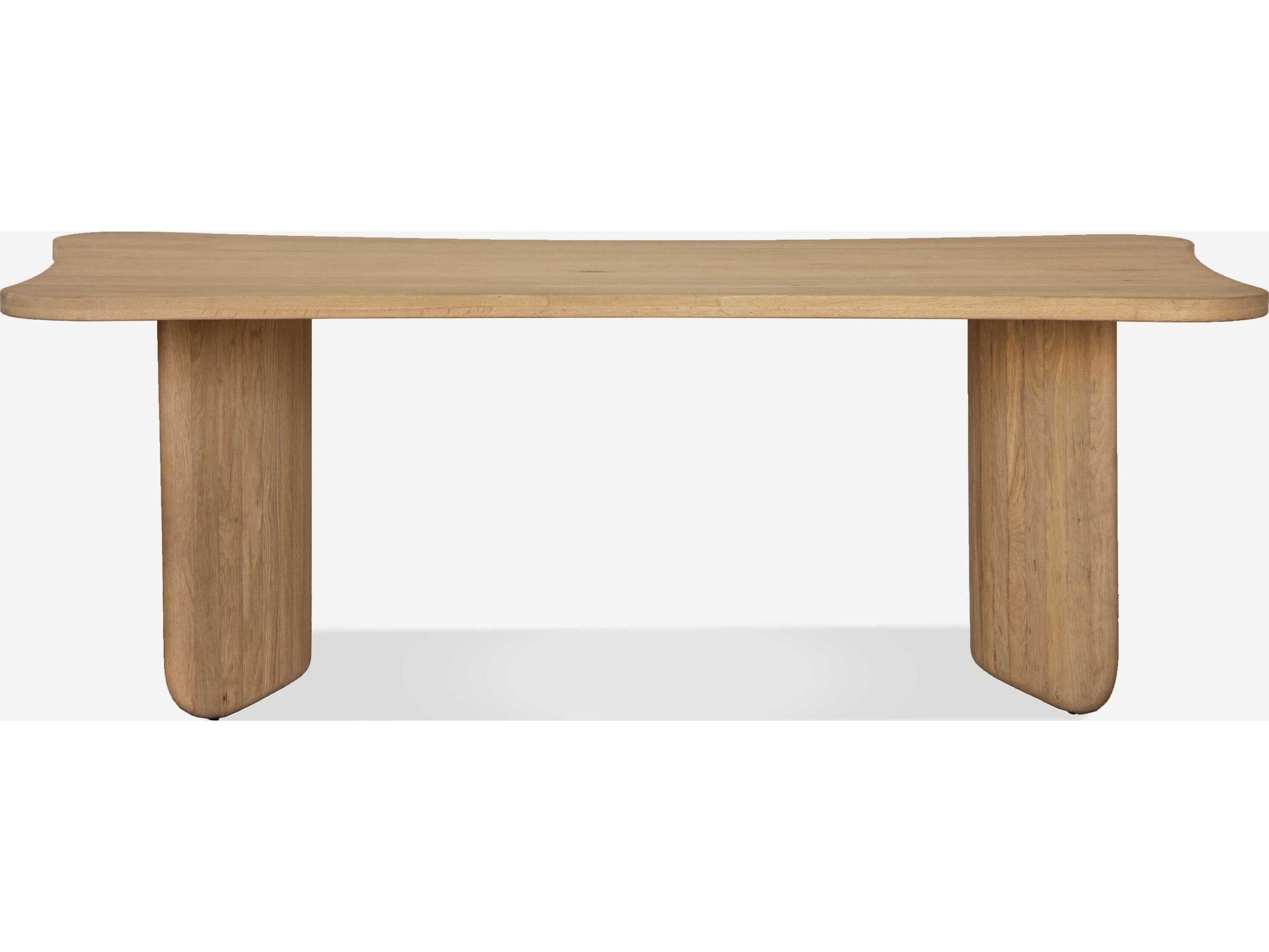 Union Home Tidal Rectangular Wood Natural Dining Table