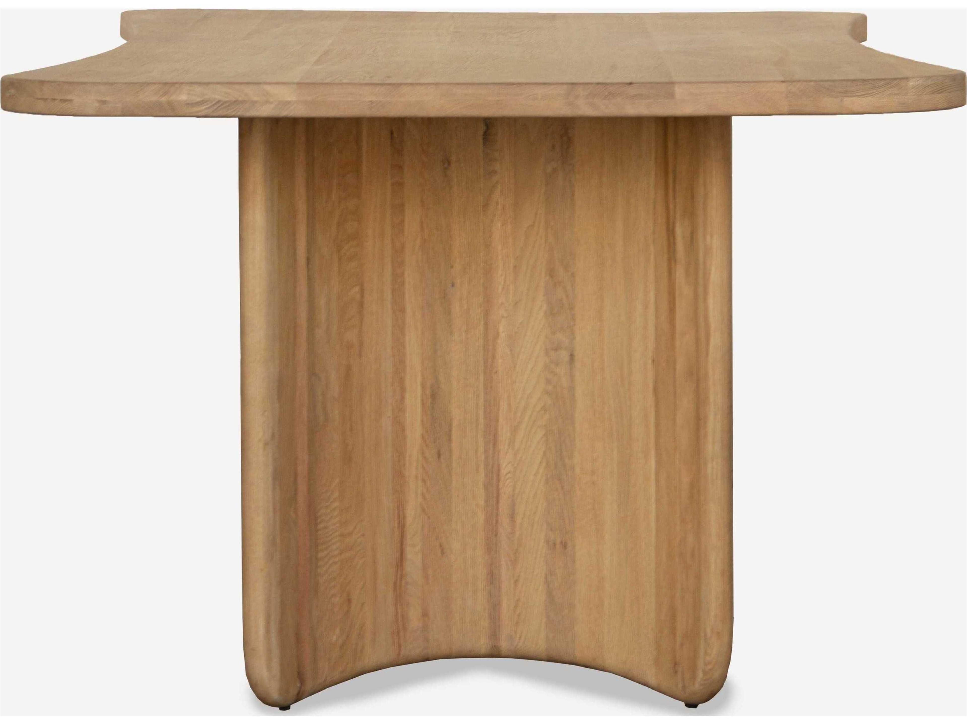 Union Home Tidal Rectangular Wood Natural Dining Table