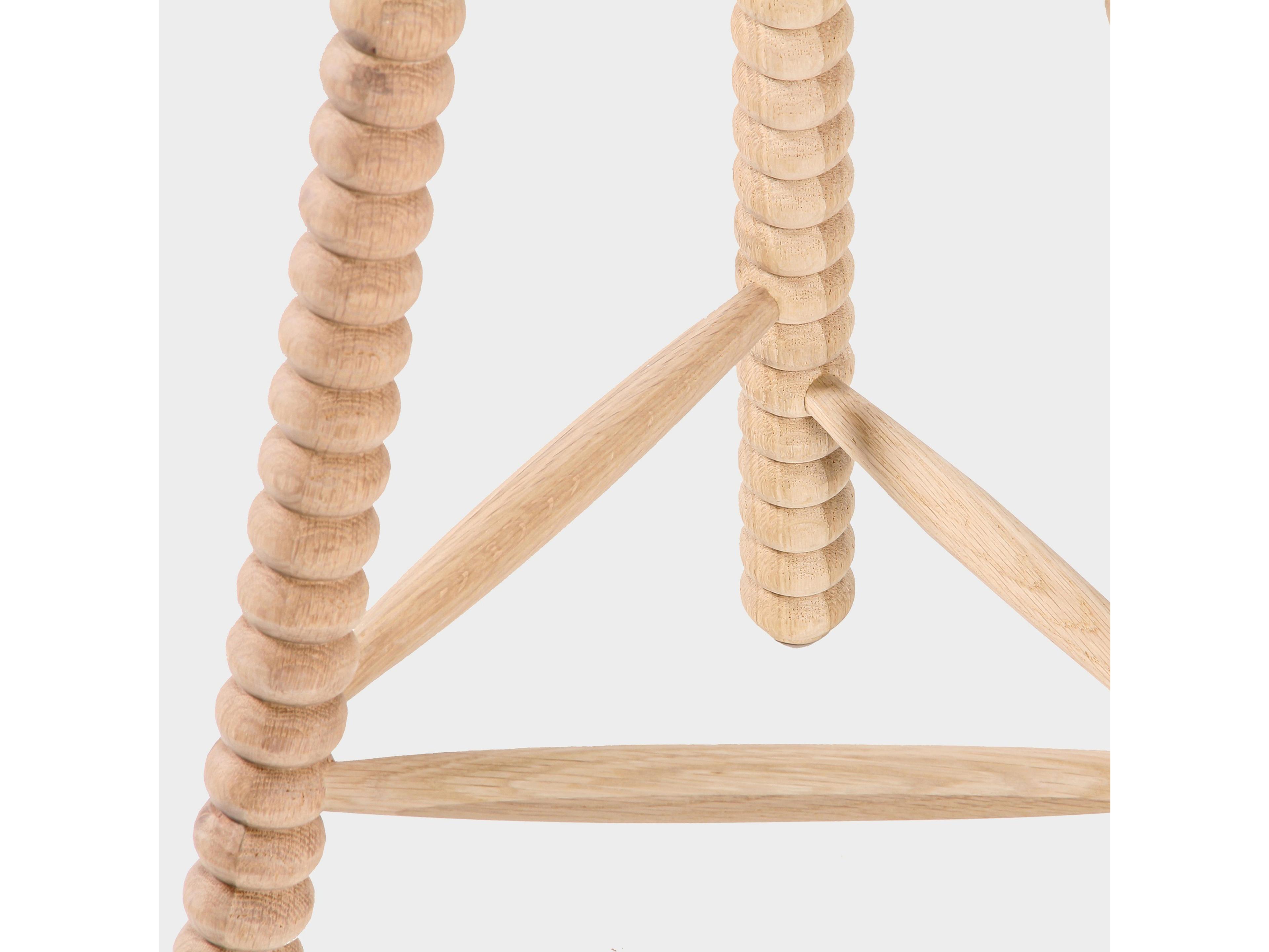 Union Home Twist Natural Upholstered Oak Wood Counter Stool