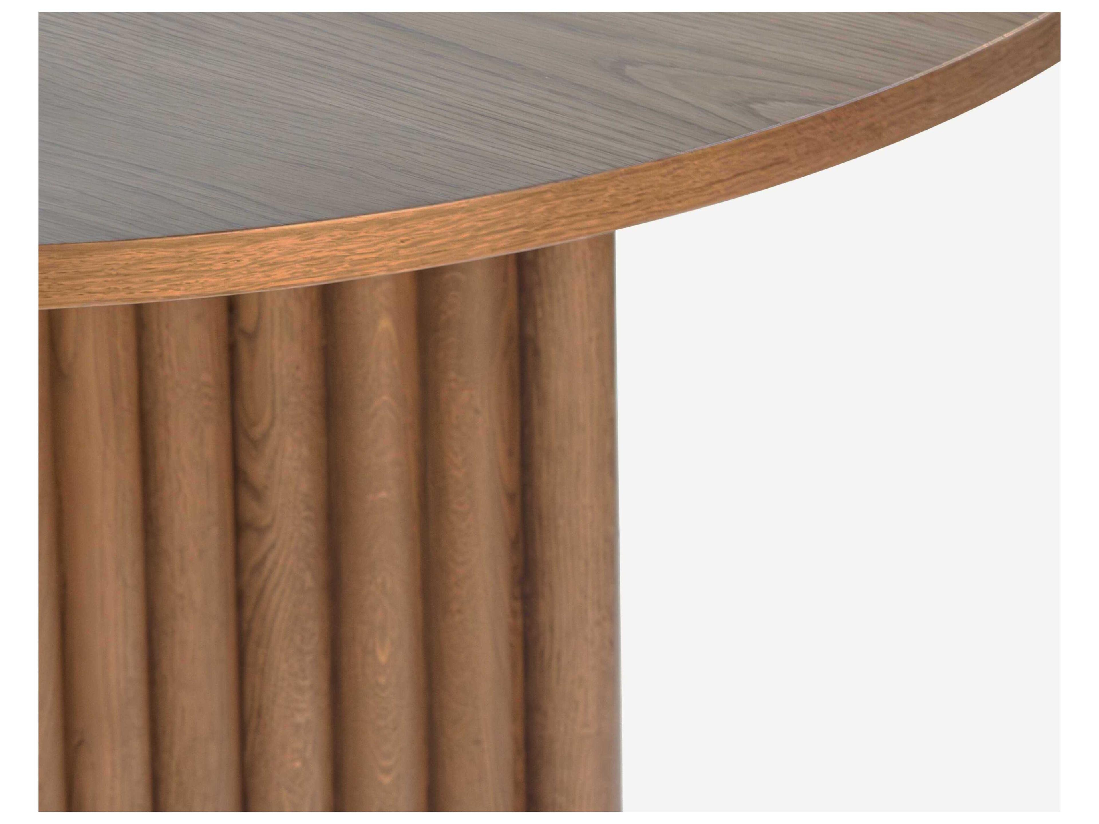 Union Home Accord Oval Wood Smoked Oak Dining Table