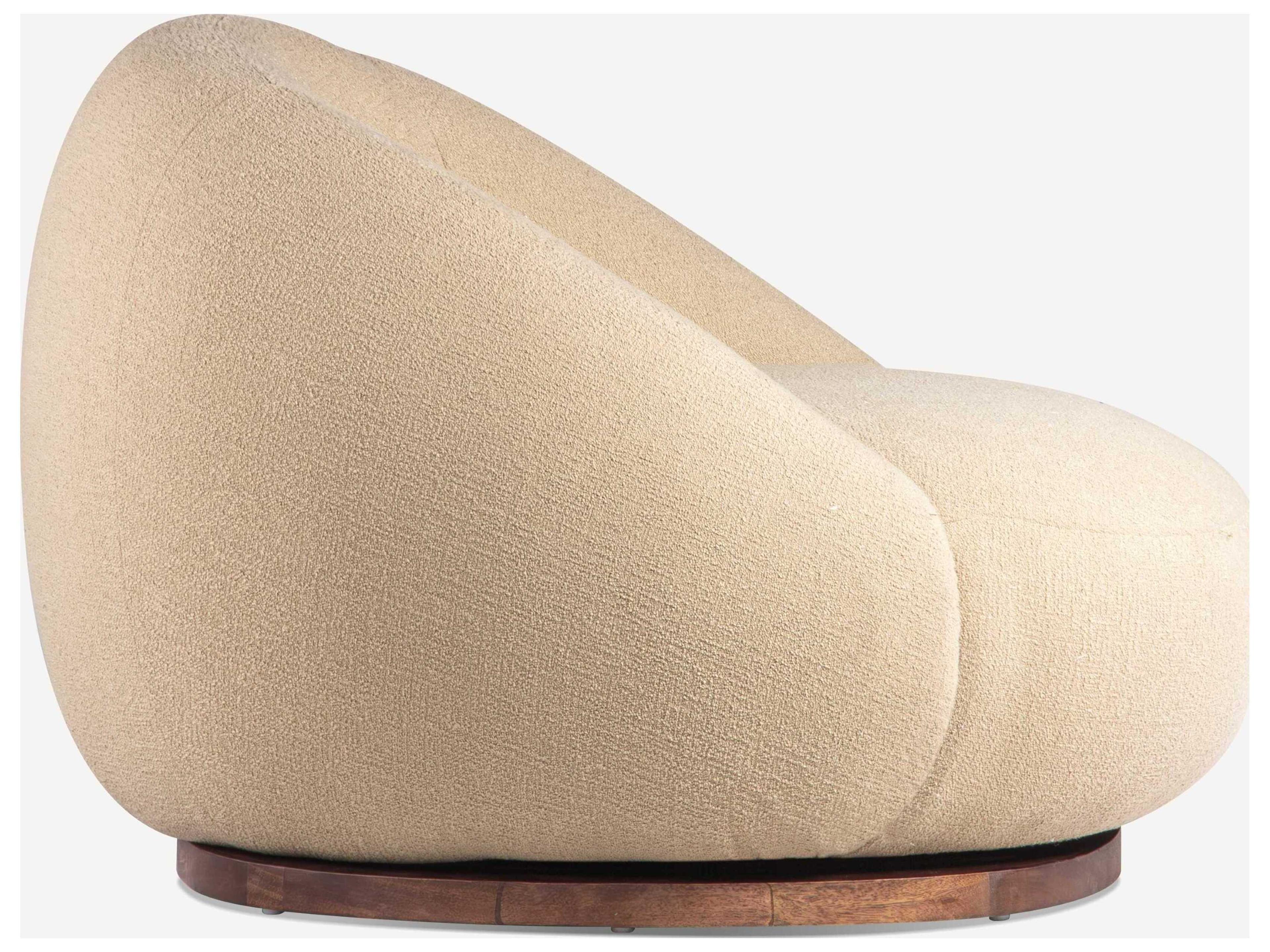 Union Home June Swivel Beige Accent Chair