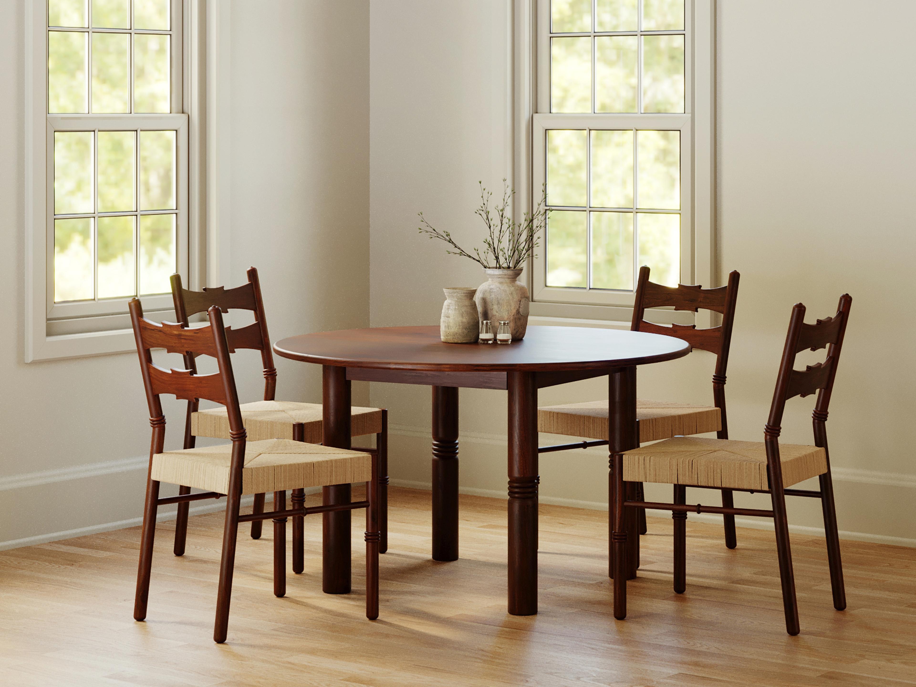 Ella Acacia Wood Dining Room Set