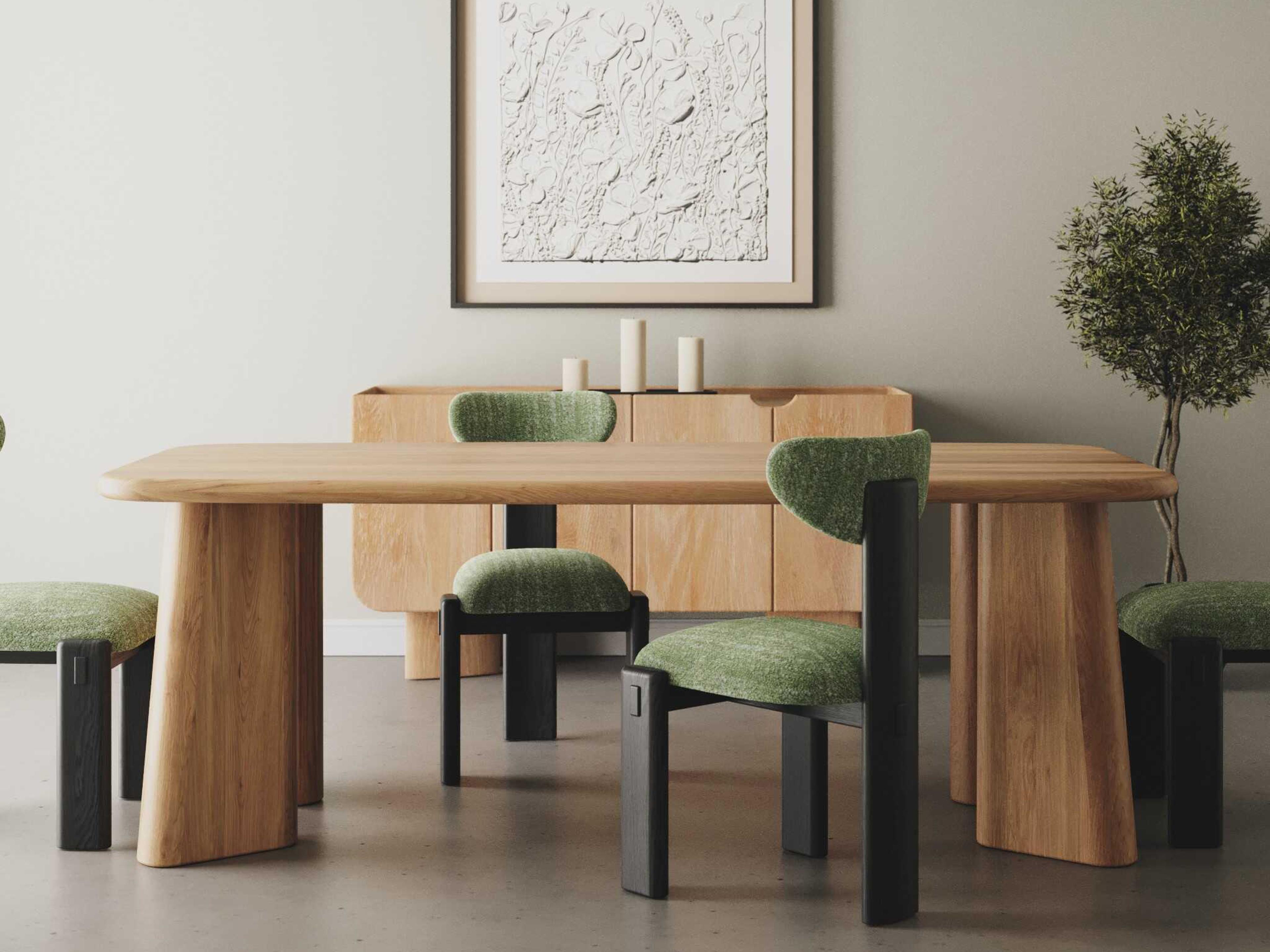 Laurel Oak Wood Dining Room Set