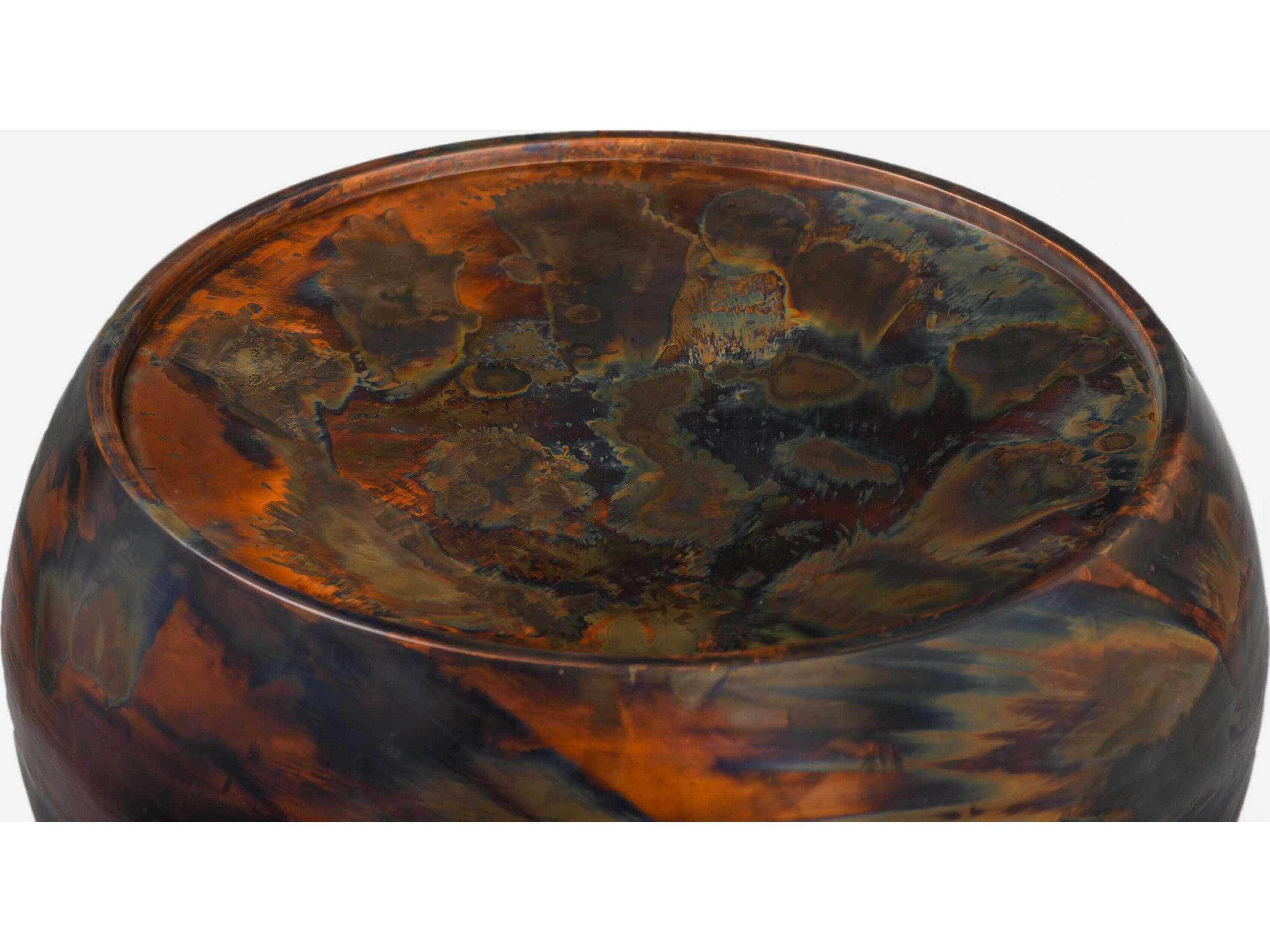 Union Home Pebble Round Metal Reactive Coffee Table