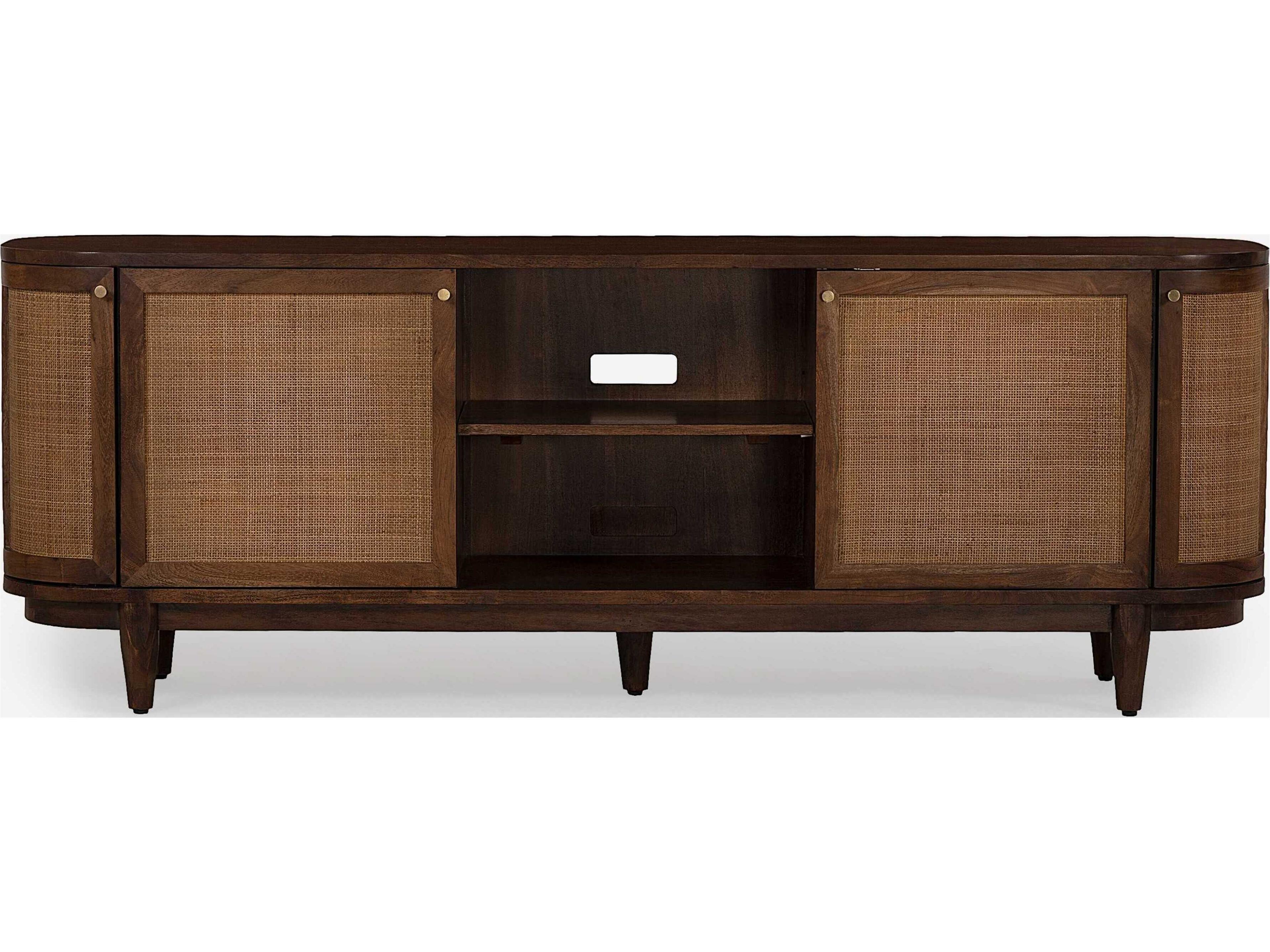 Union Home Canggu 84" Acacia Wood Porto Dark Media Console