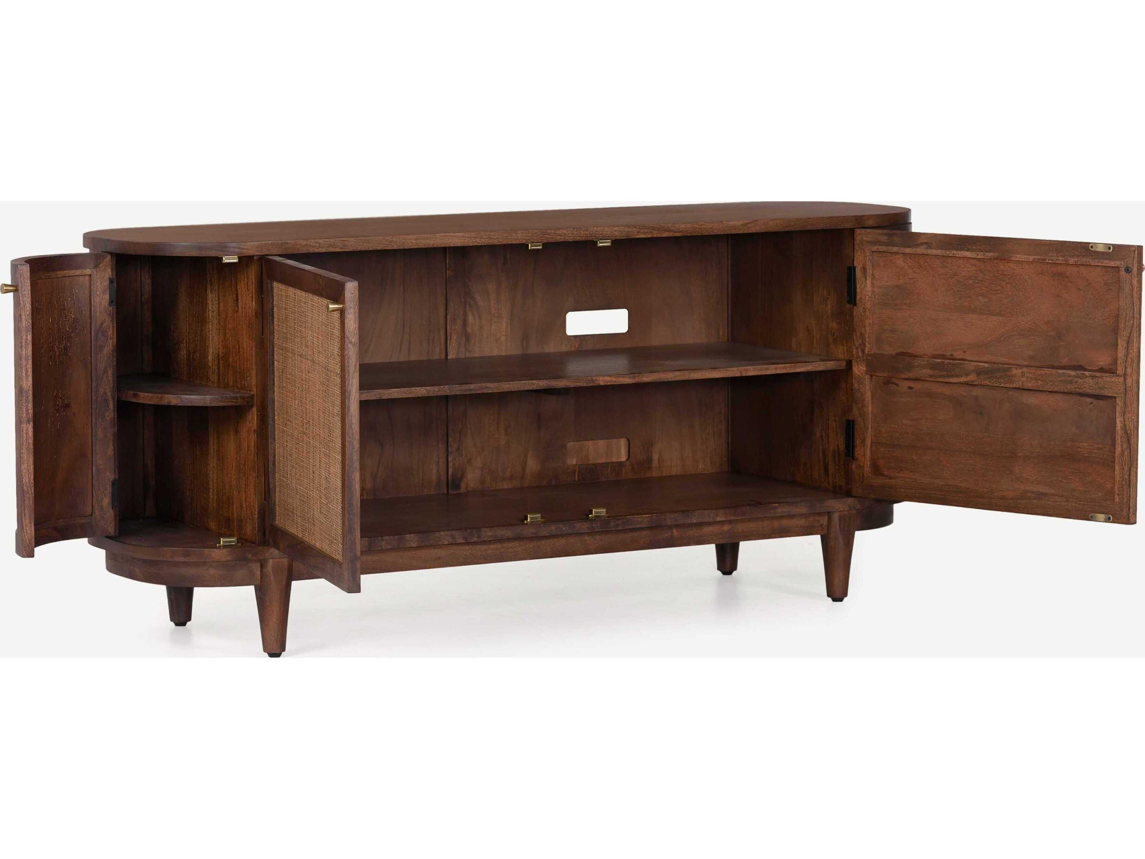 Union Home Canggu 68" Acacia Wood Porto Dark Media Console