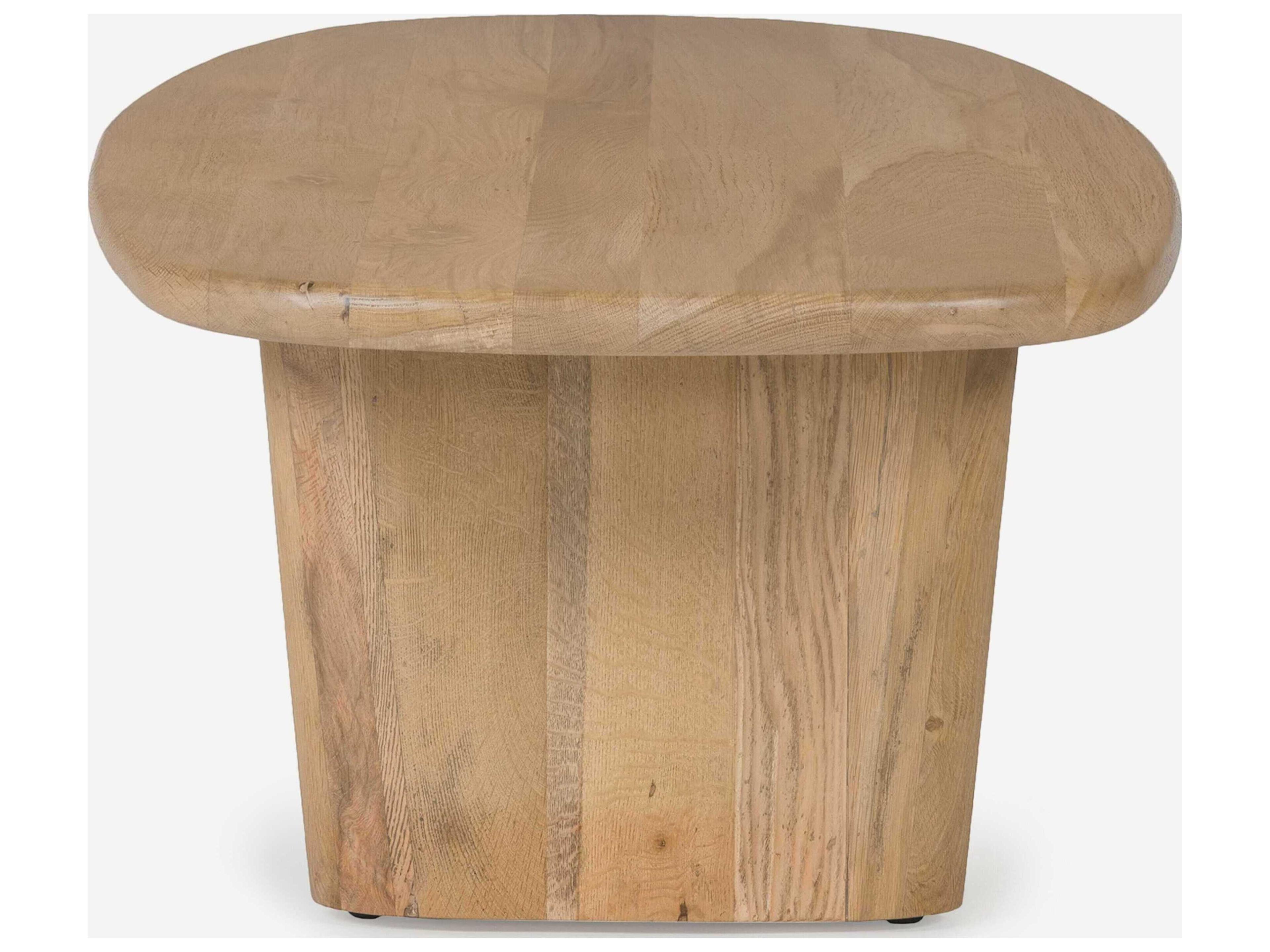 Union Home Laurel Oval Wood Natural Coffee Table