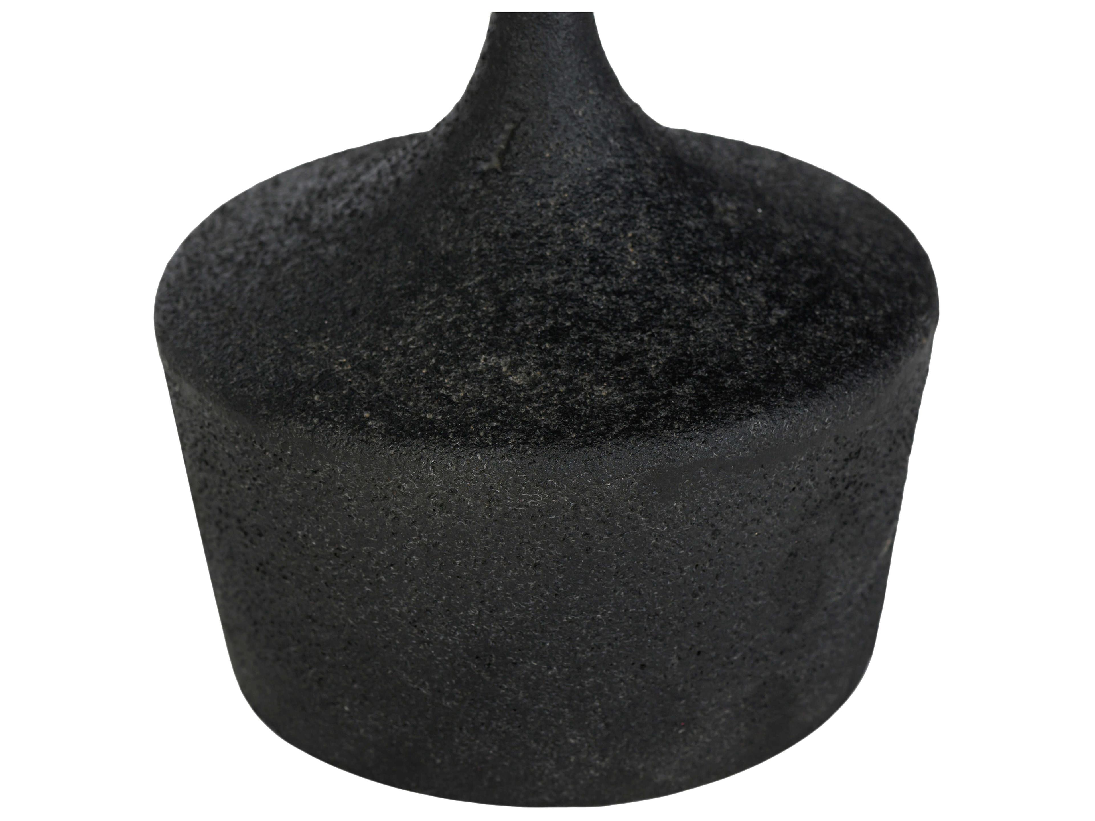 Union Home Cannon Round Steel Burnt Oil End Table